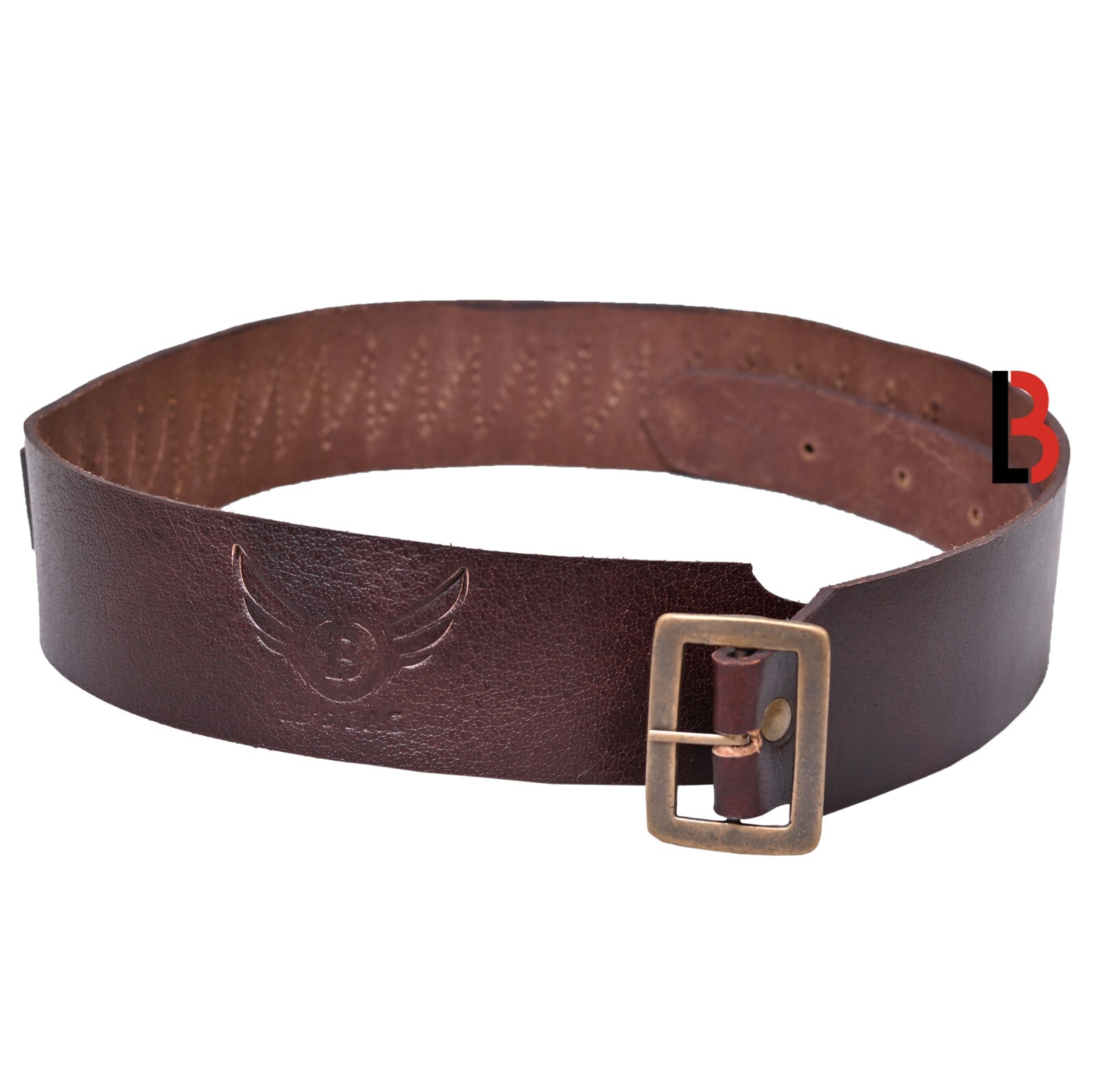 Cowhide Leather Adjustable Bandolier Cartridge Belt for.9MM / 38SPL, Vintage