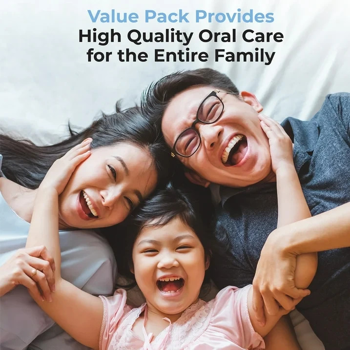 REACH Advanced Design Angled Neck Toothbrush, Assorted Colors, Firm, 6 Count