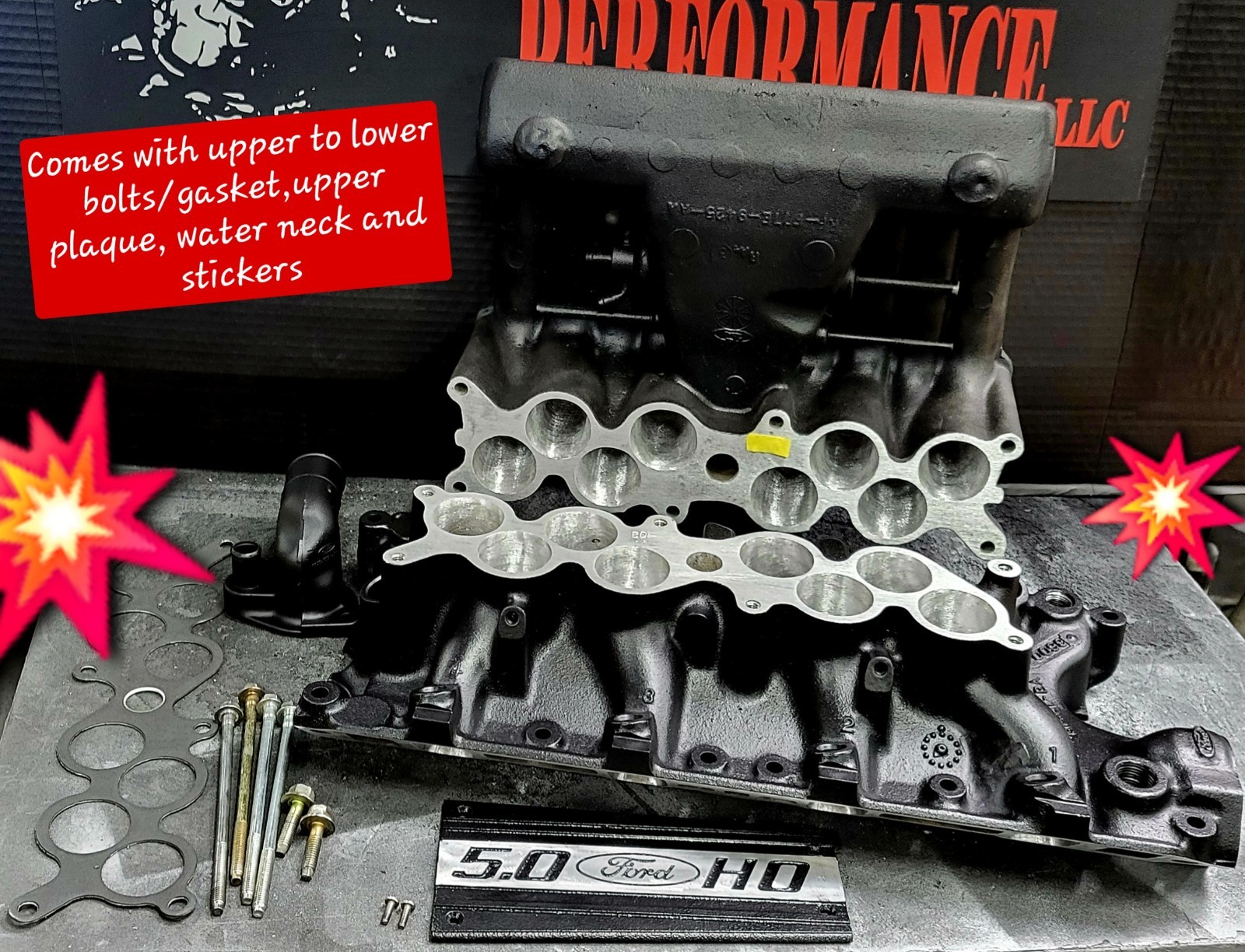 1986-95 STAGE 3 Explorer GT40 Intake manifold from BIGDOGS PORTING!