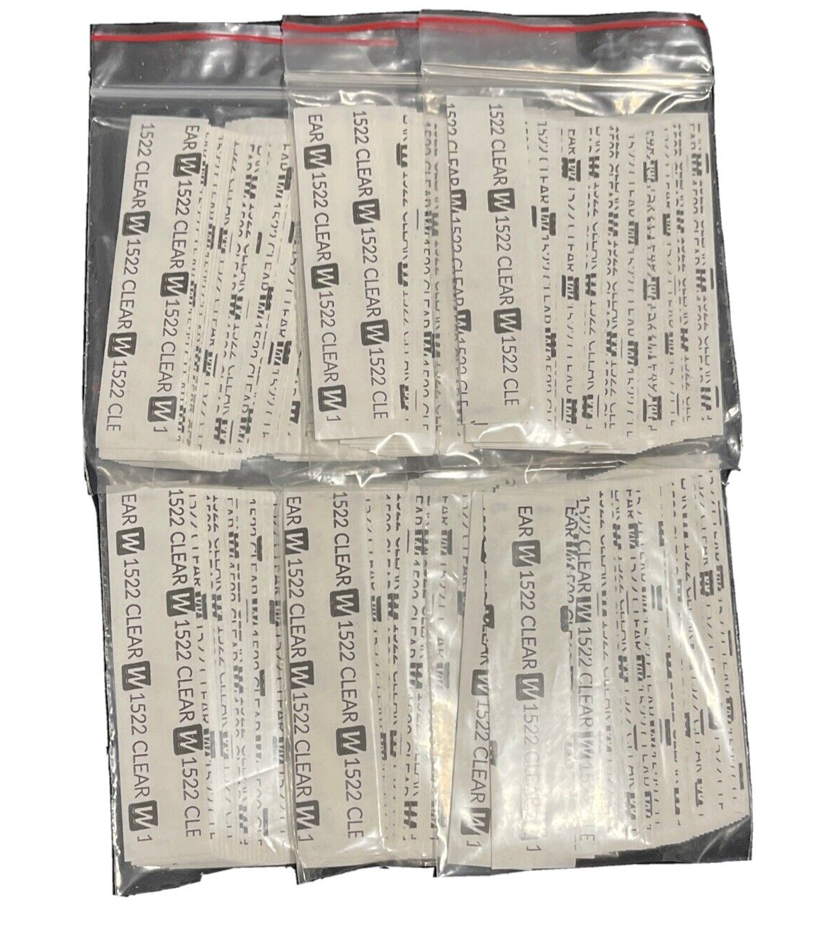 Walker 3M 1522 Hairpiece Tape 216 Pc 3/4” x 3”Straight 6Pack-Poly Wig Toupee-New