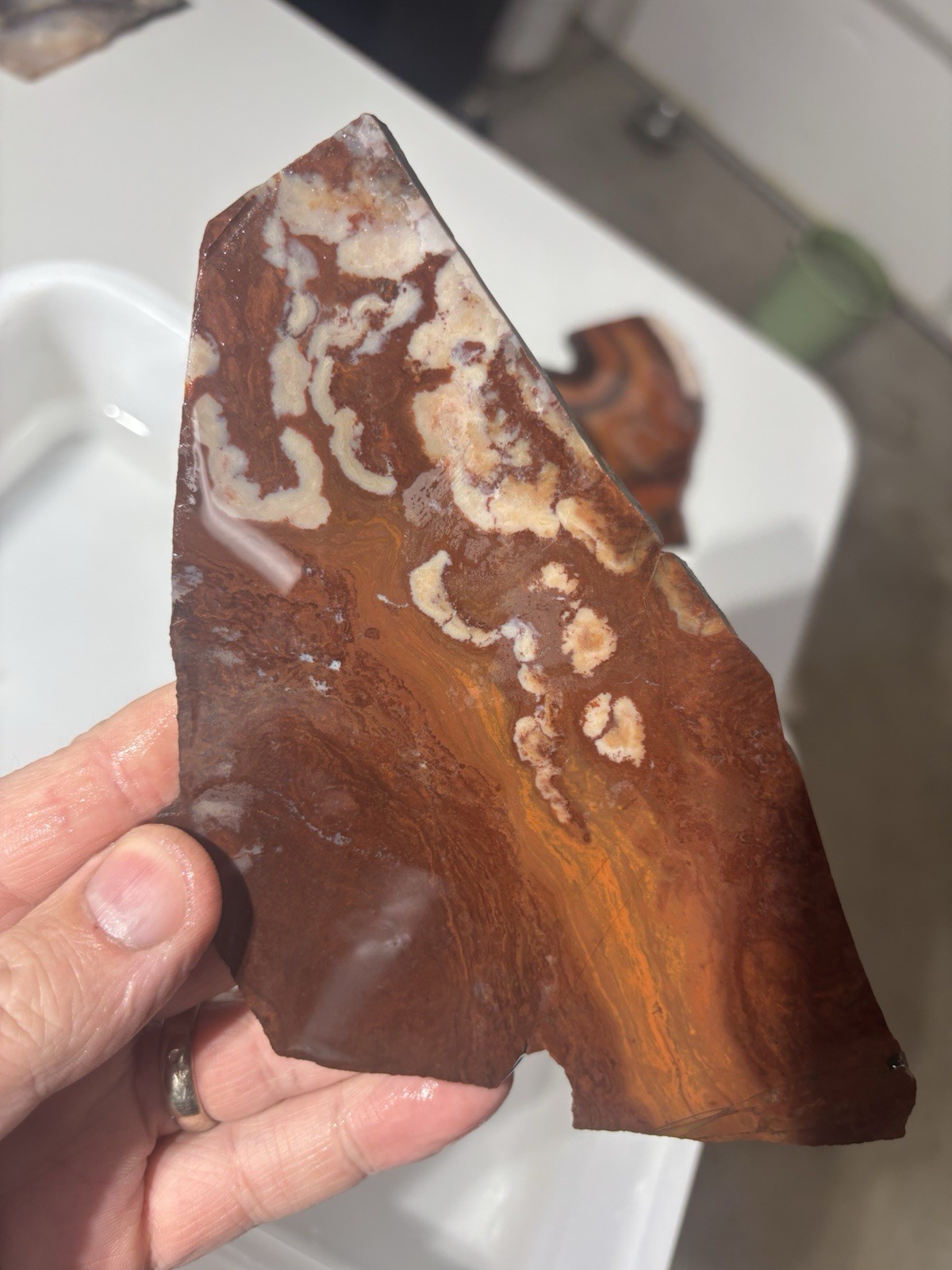 Heat Treated Poka Dot Agate Flint Knapping Arrow Heads Material Test Flaked