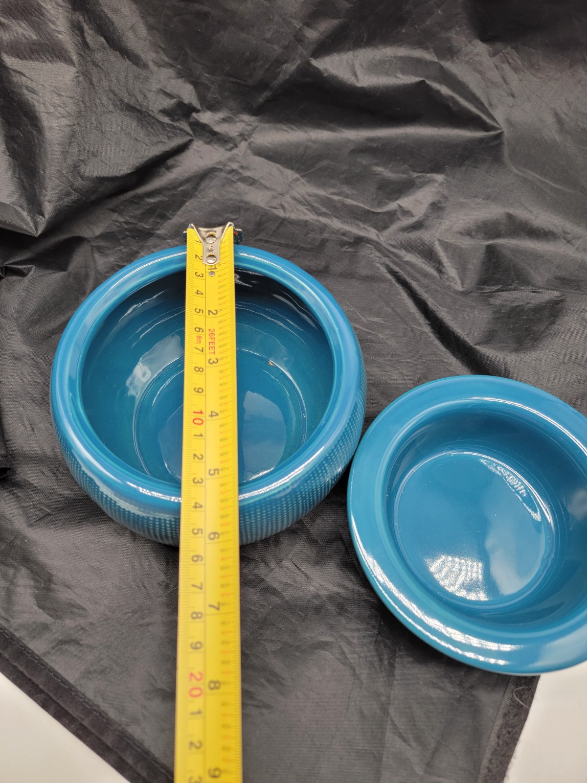 Ceramic Blue Dip Chiller 2 Piece By Tastefully Simple Brand