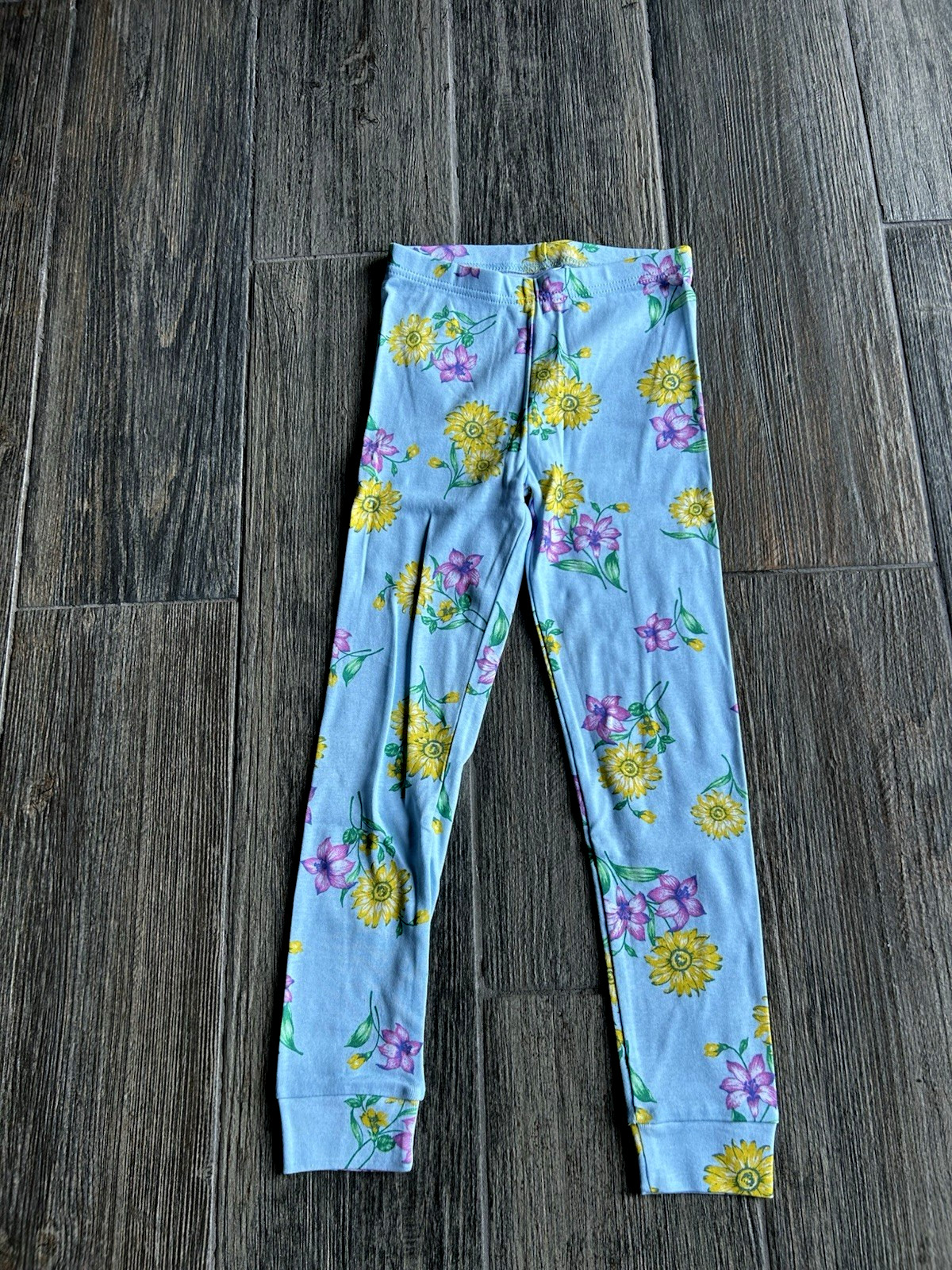 Children's Place Girl's Size 6 Flowered "Beautiful" Short Sleeve Long Pant Set