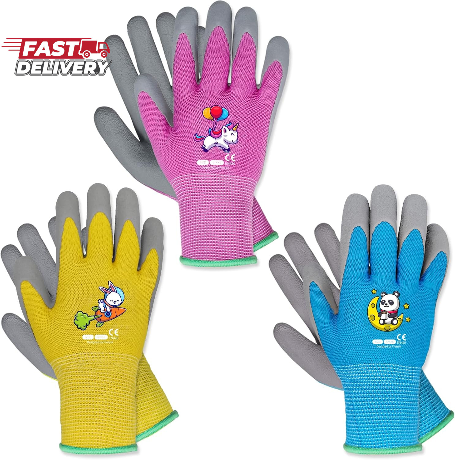 Ages 8-10 Kids Gardening Gloves,Yard Work Gloves for Toddlers, Youth, Girls, Boy