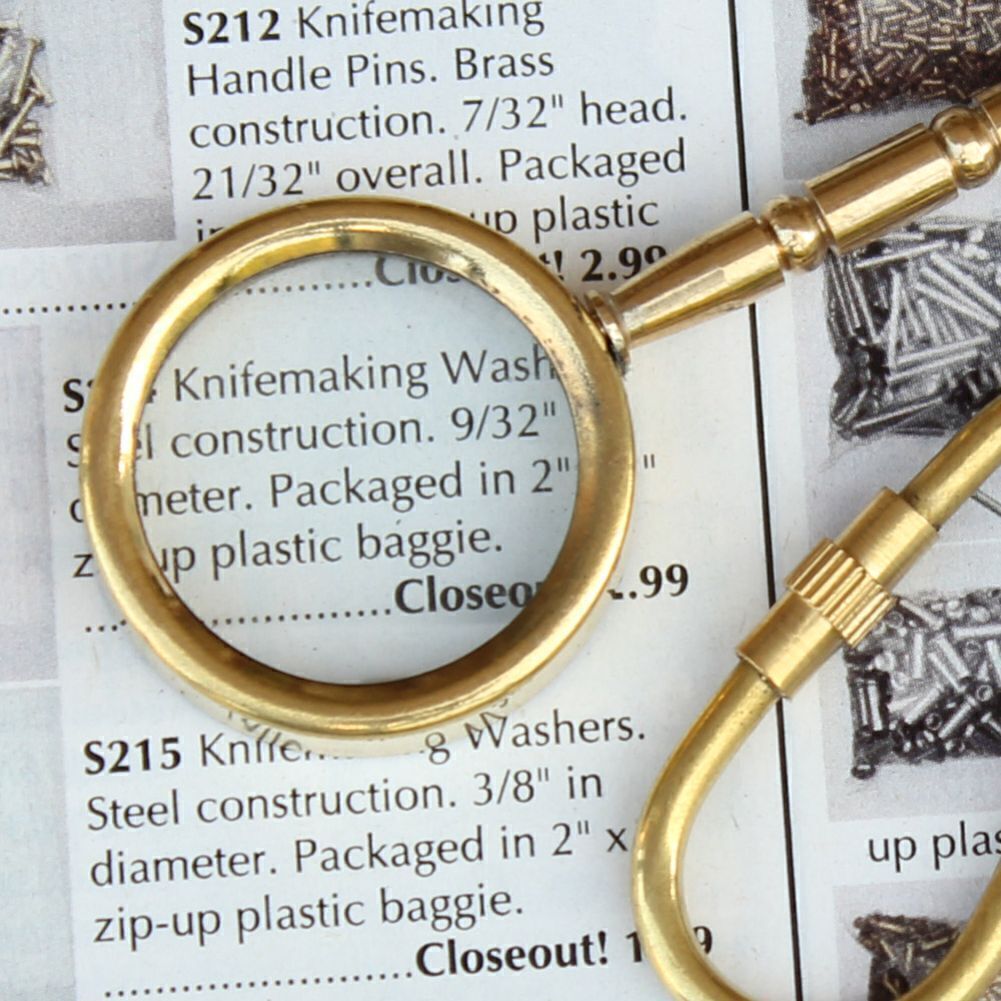 Tiny Explorer Genuine Brass Magnifying Glass Keychain