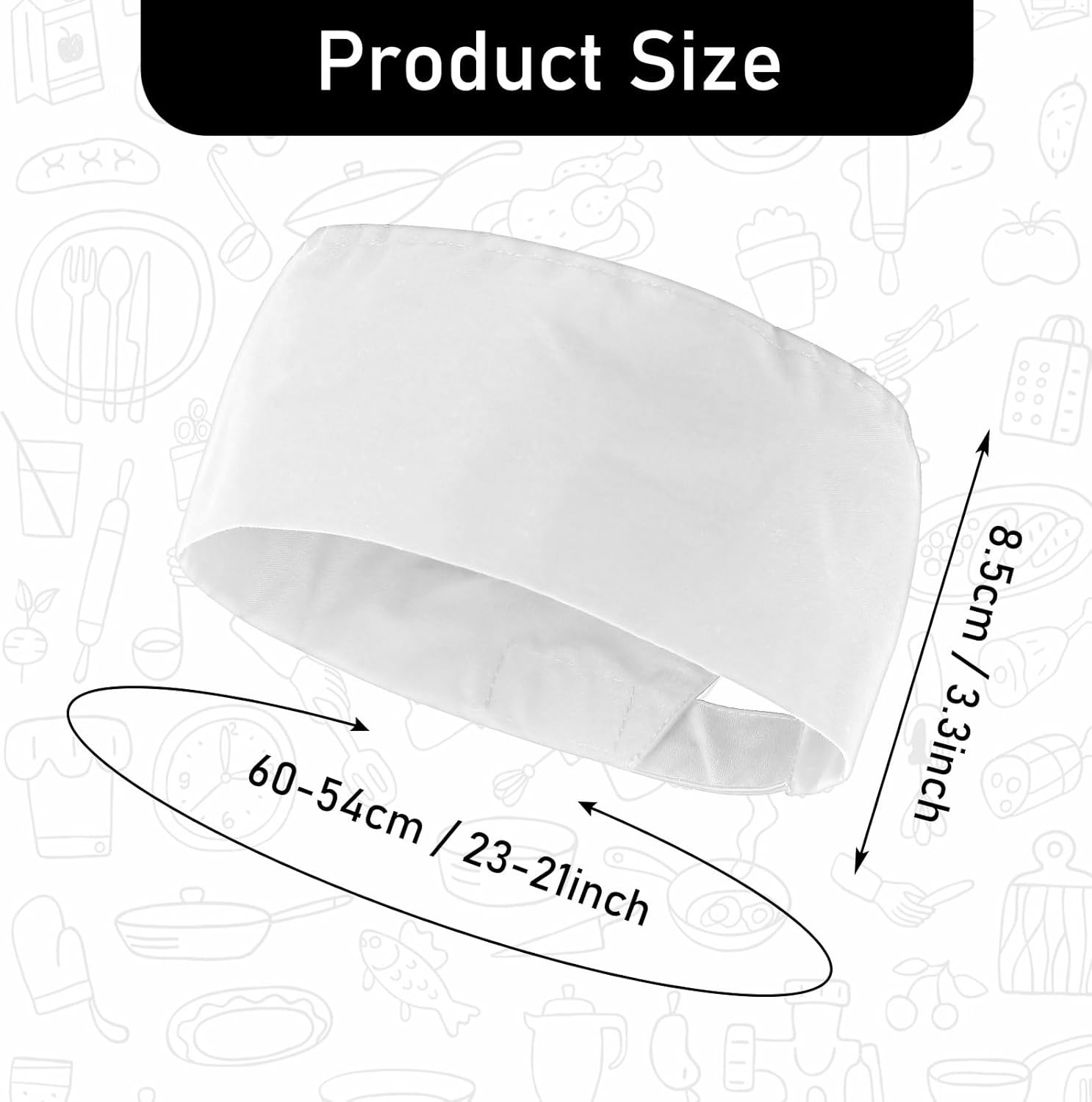 8 Pcs Unisex Chef Hats for Men Women Adult Adjustable Kitchen Cooking Caps Sushi