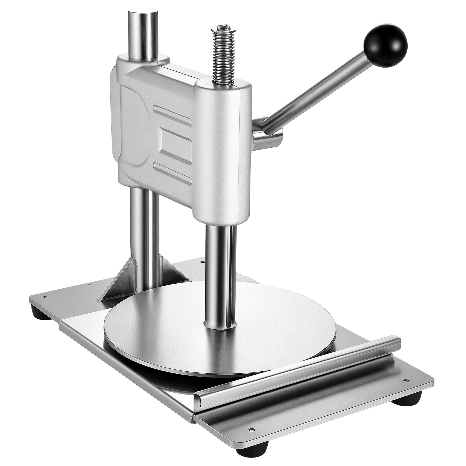 9.5 in Manual Pizza Dough Press Machine Pizza Pastry Sheeter Stainless