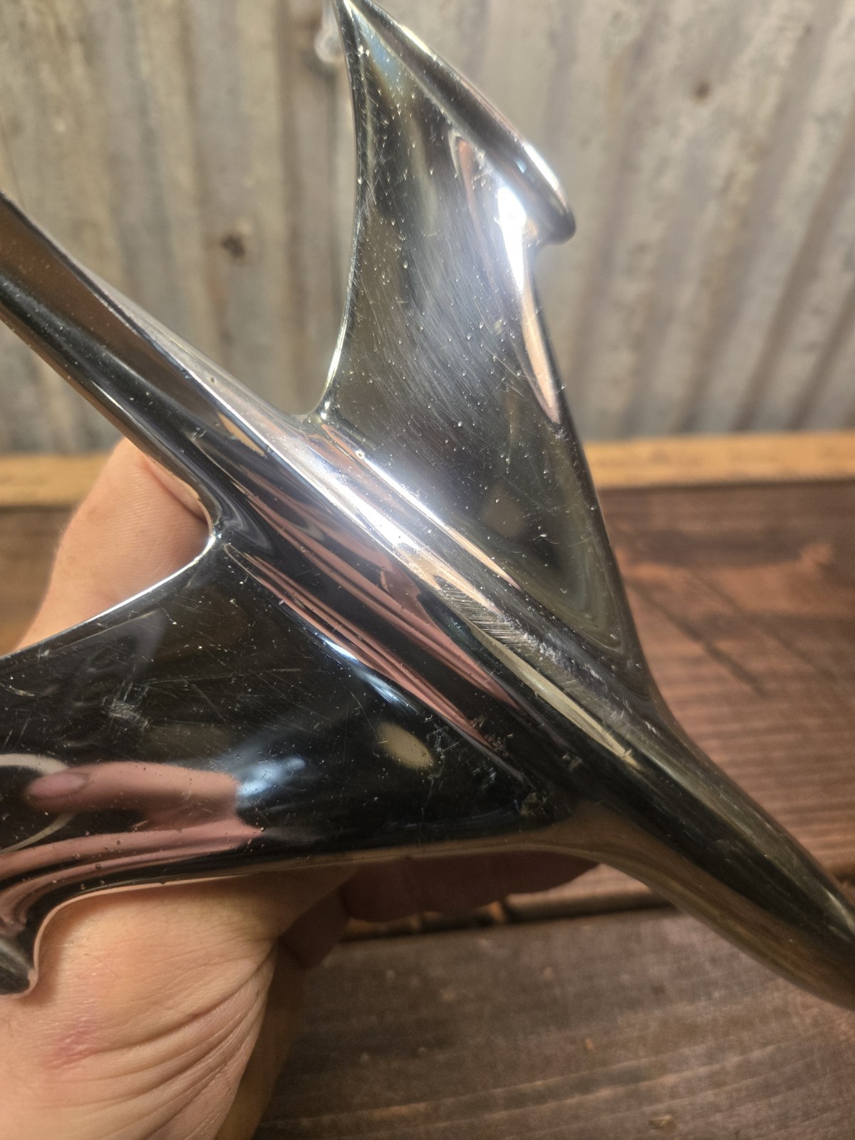 Used 1953 Ford Hood Ornament Rocket Plane Style Emblem