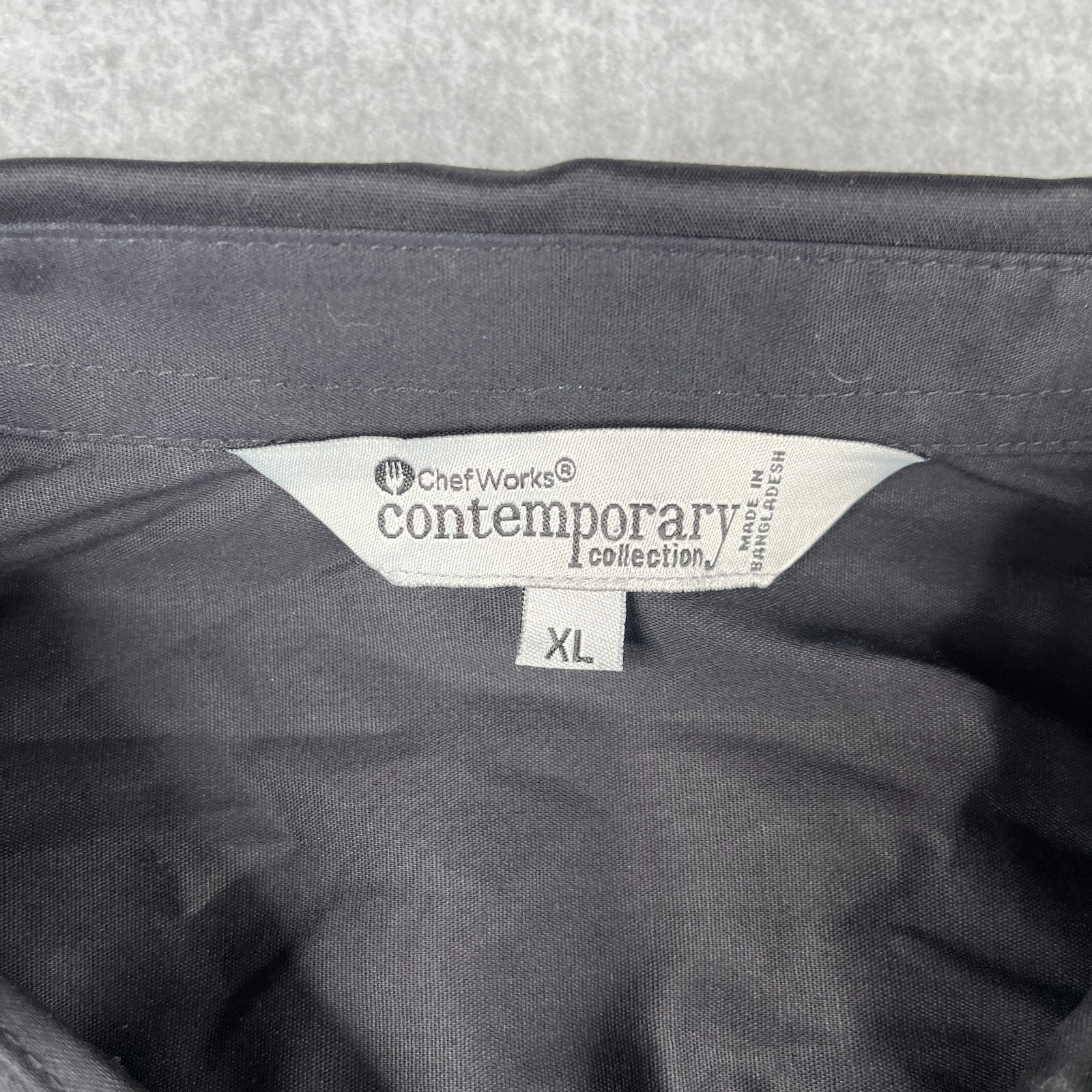 Chef Works Contemporary Collection Chef Shirt XL Black Long Sleeve