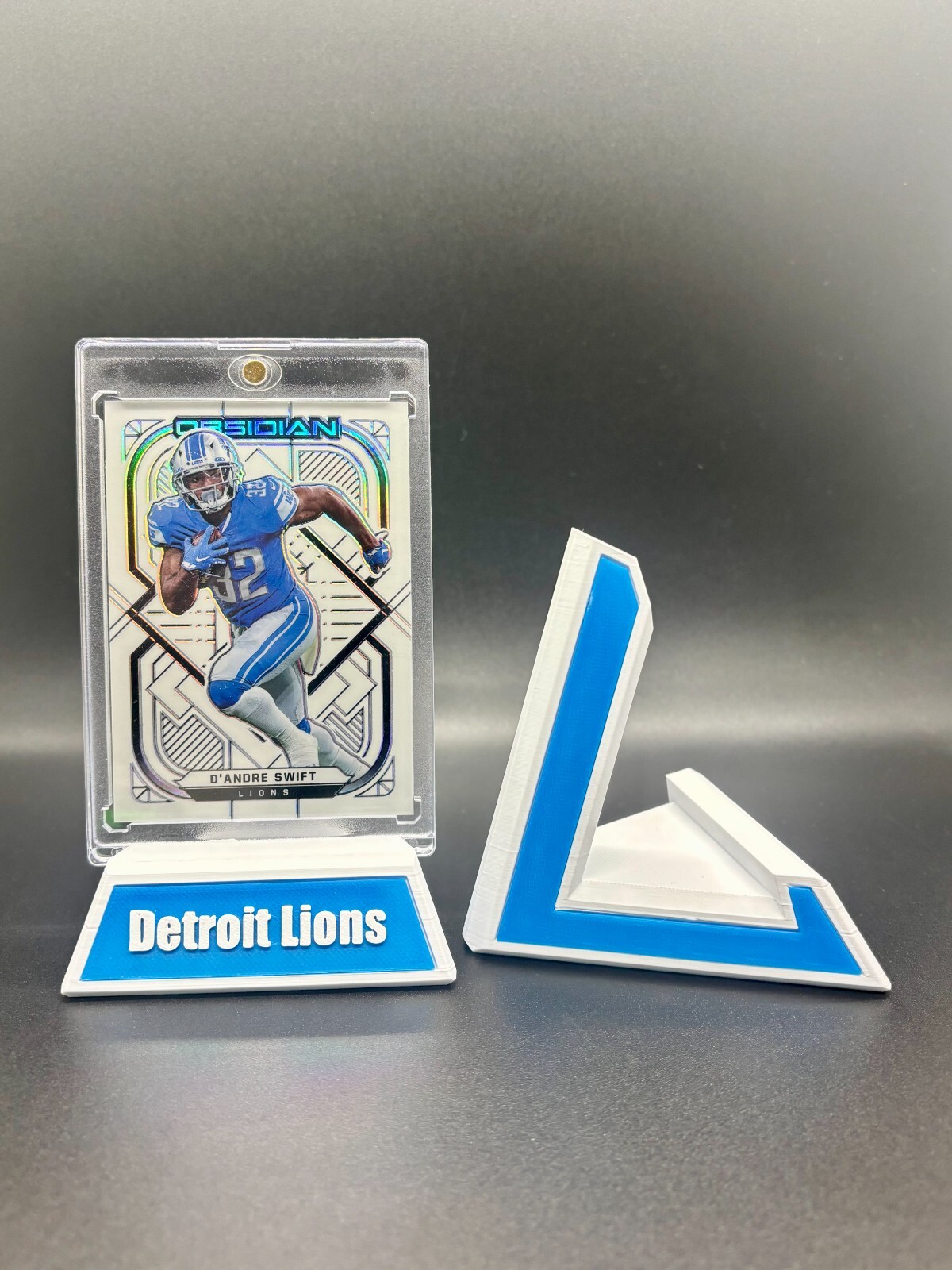 Personalized Sports/Trading Card Display Stand - Add Favorite Team, Name, City