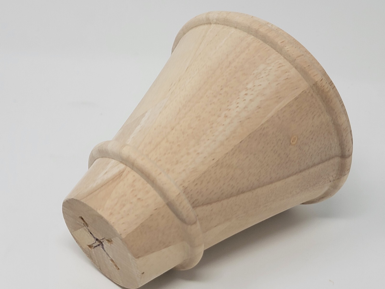 Unfinished Bun Feet Sofa Furniture 5 Inch Set of 4 Maple Wood Bun Feet Tapered