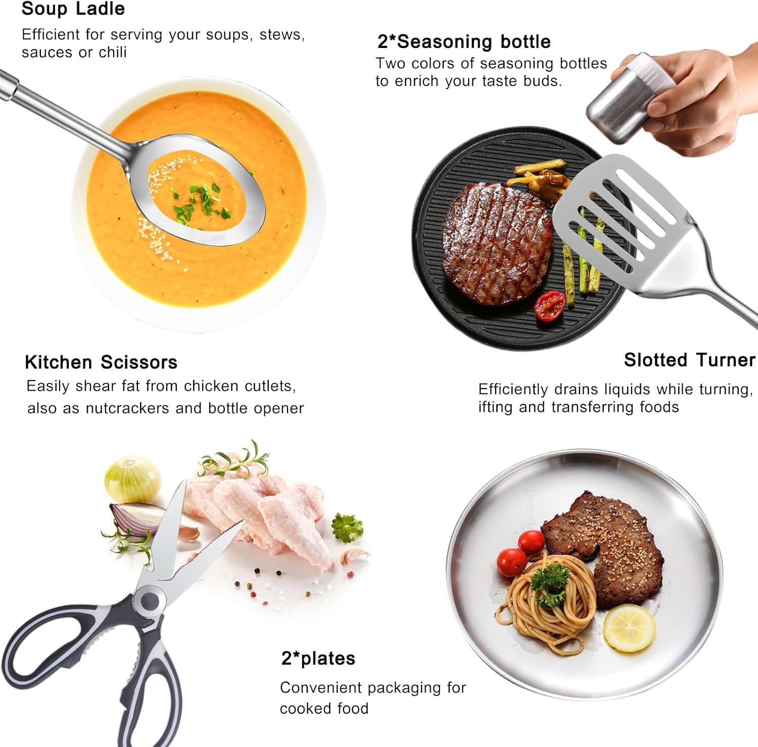 Camping Cooking Utensils Set - Camping Utensil Set Car Camping Cooking Essential