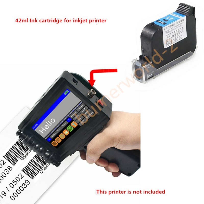 1pc 2588 Black Color Quick dry ink cartridge for handheld inkjet printers ZK168X