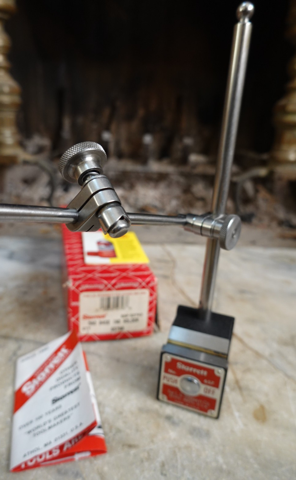 LS STARRETT  MAG  BASE IND  HOLDER 657AA UNUSED Original Box Machinist Mechanic