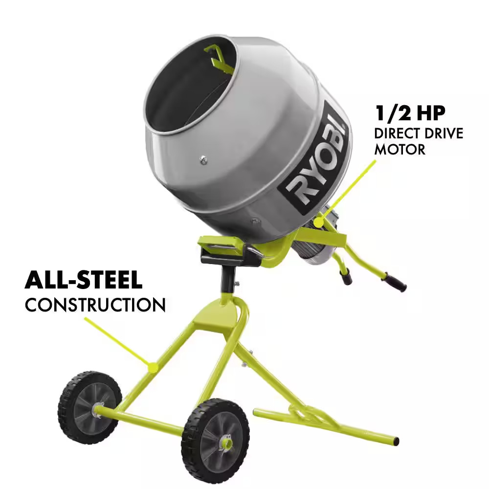5.0 Cu. Ft. Portable Concrete Mixer