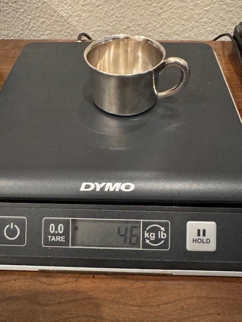 Vintage 950 Sterling Silver Baby Cup (46 grams)