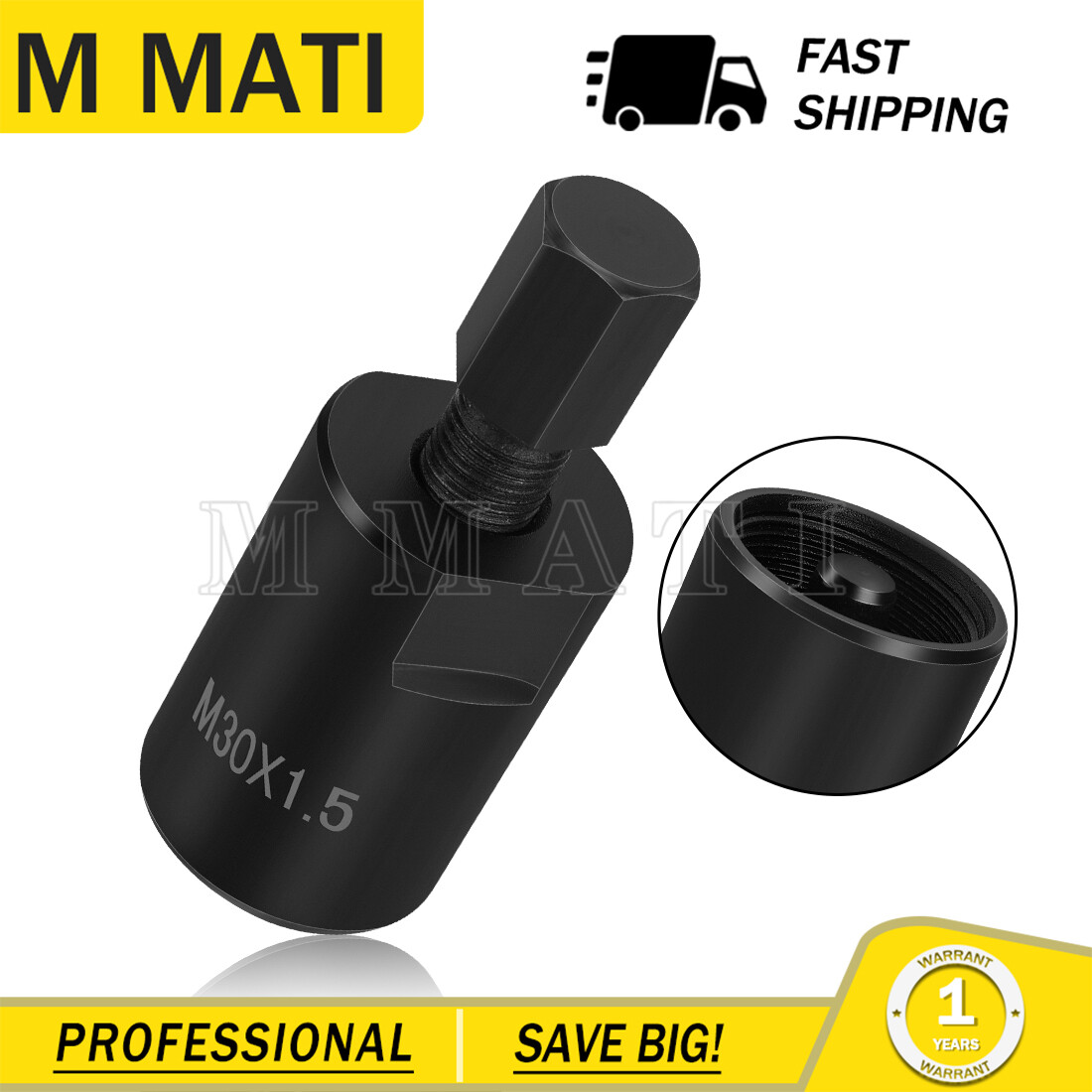 30mm x 1.5mm RH Female Flywheel Puller For Kawasaki KLF300 Bayou 300 1986-2004