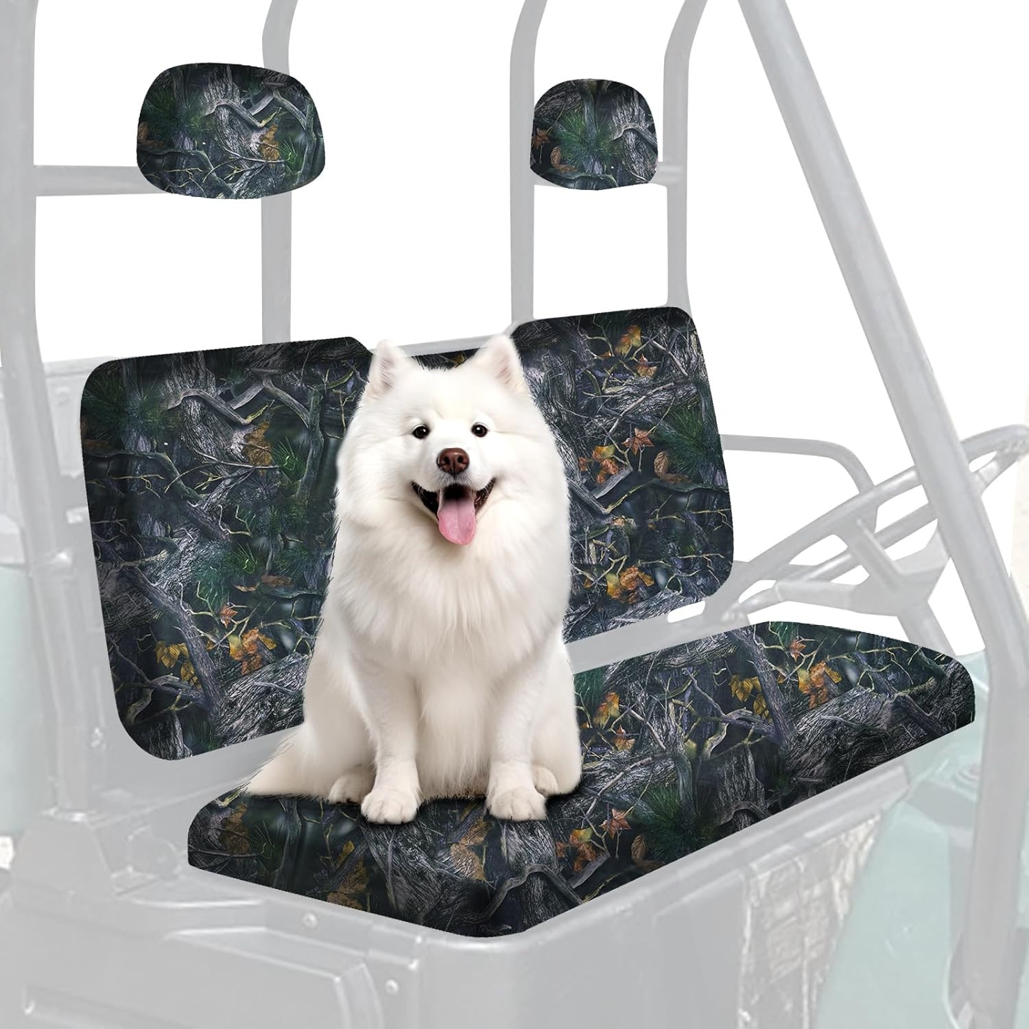 UTV Ranger Seat Covers, Camo Waterproof Seat Covers Compatible with Polaris Rang