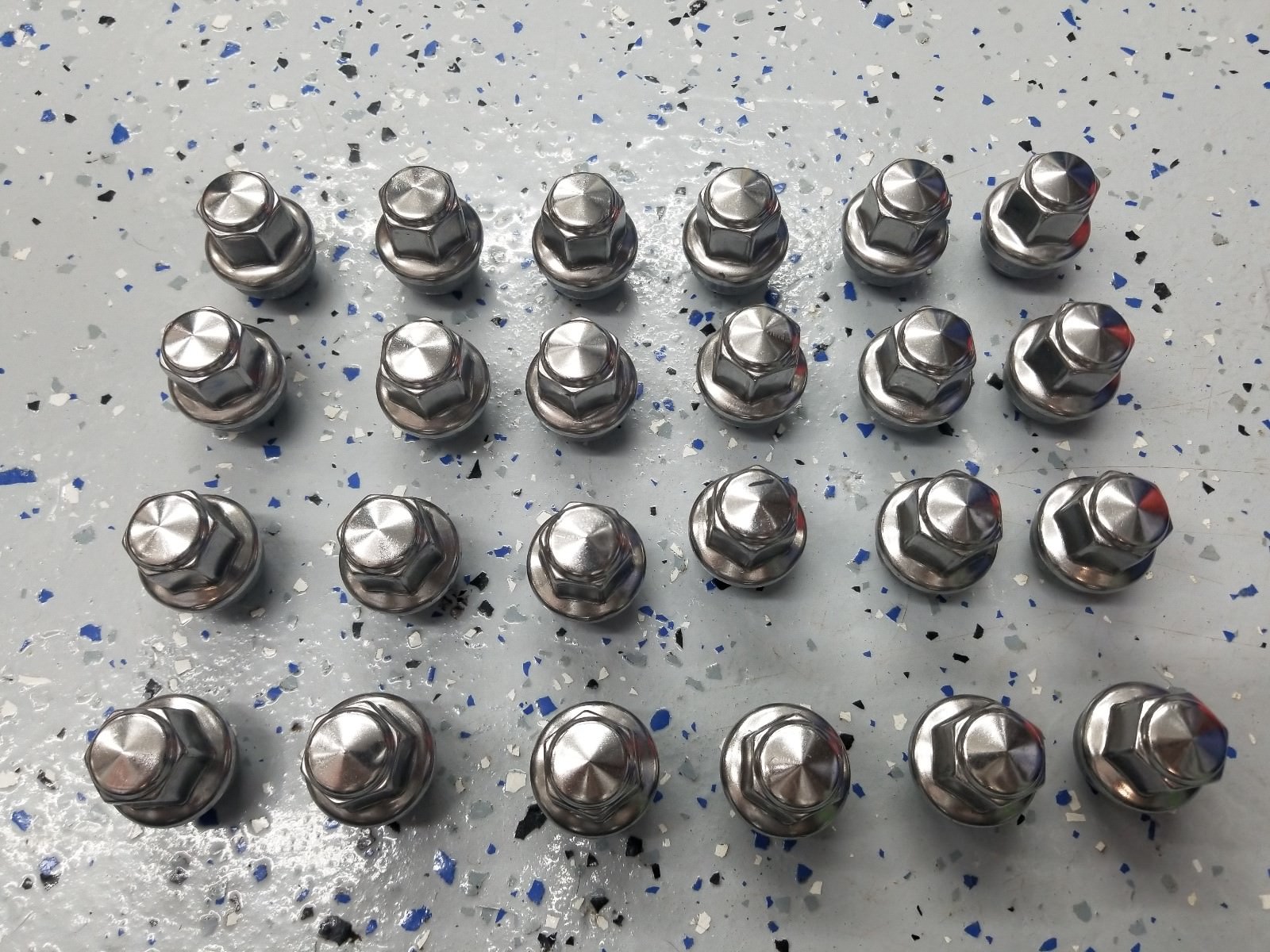 24 2015-20 Ford F150 14x1.5 Factory OEM Stainless Lugs Lug Wheel Nuts ACPZ1012B