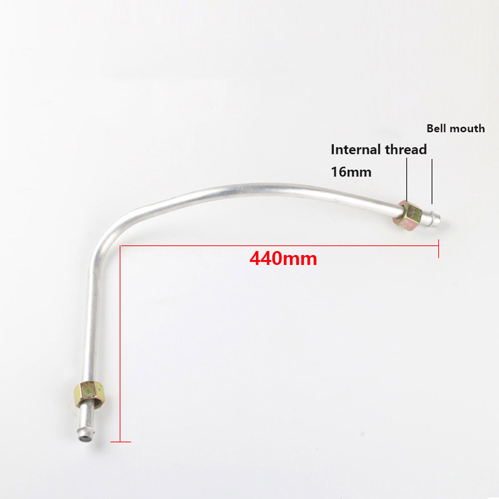 Compressed Air Line Metal Flex Hose Aluminum Exhaust Compressor Tube G3/8 Silver