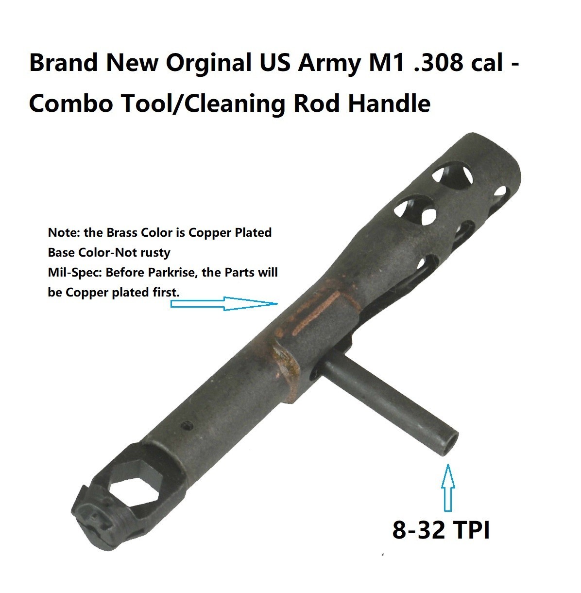 Deluxe M1A Rifle Cleaning Kit Brush 8-32 TPI 5PC Rod in Oiler Green Pouch