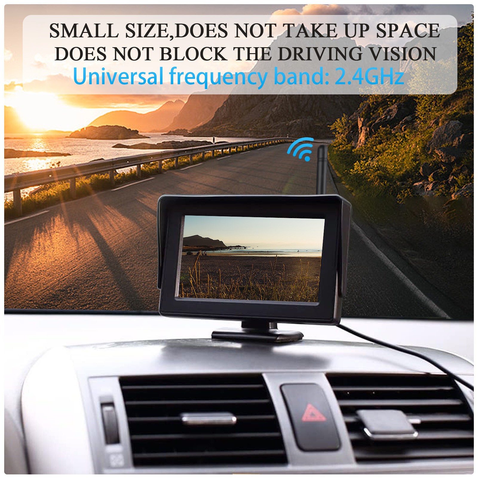 Digital Wireless Rear view Backup Camera 5" Car Monitor for Truck Camper Trailer