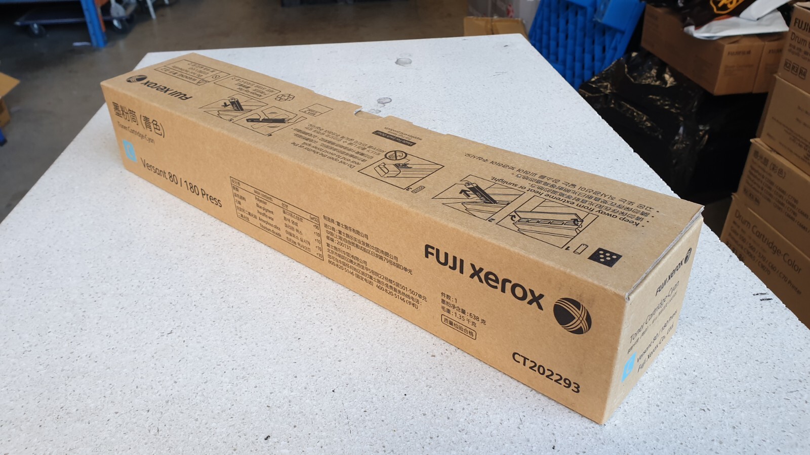 Genuine Xerox CT202293 Cyan Toner for Versant 80 / 180 Press Brand New See Pics