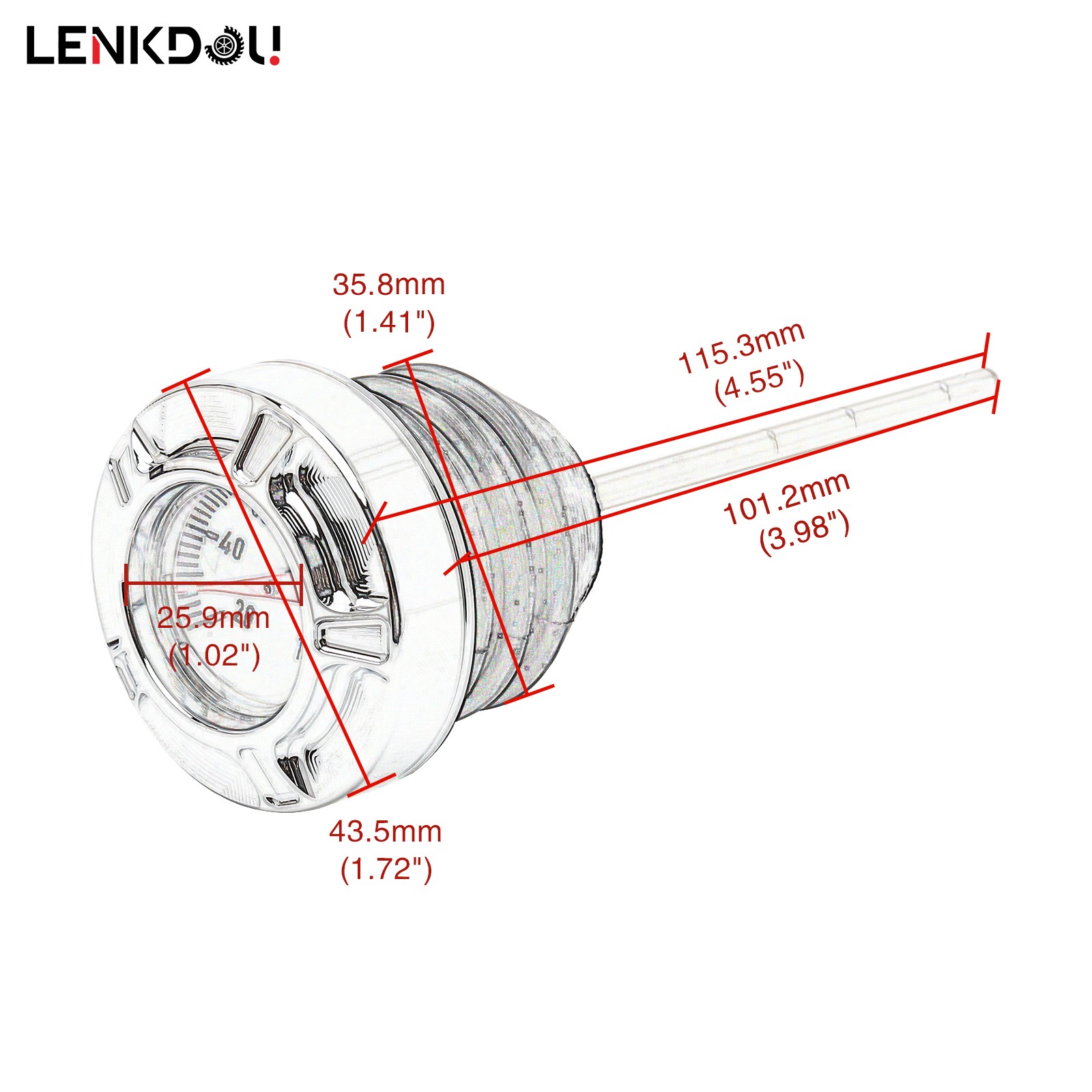 Black Oil Temperature Dipstick For Harley 2000-17 Softail Twin Cam Fat Boy FLST