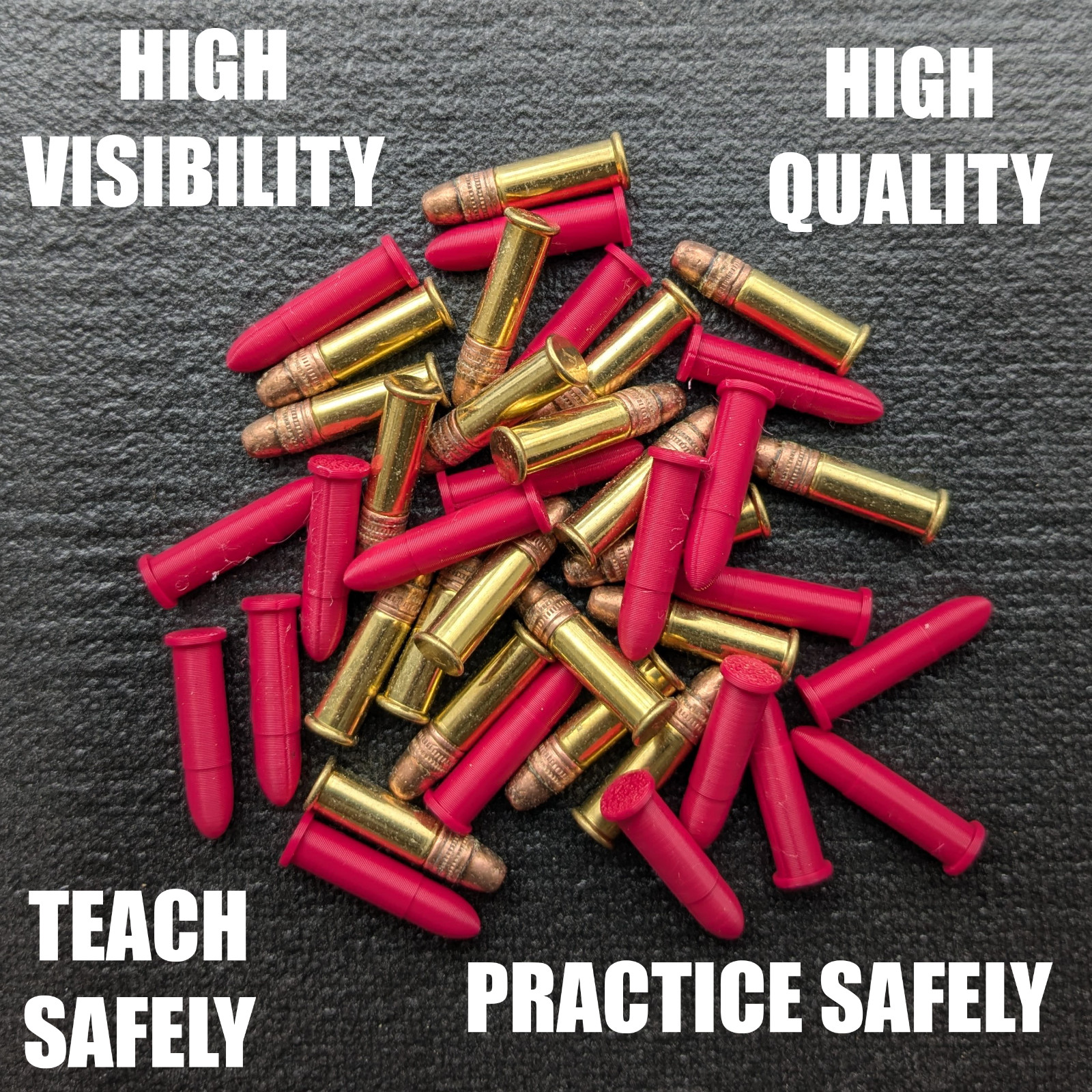 22LR 22 LR Snap Caps (40pack) - Dry Fire Safety Training Rimfire Rounds *USA