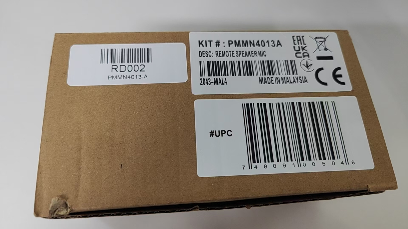 OEM PMMN4013A for Motorola Radio Speaker Mic CP200D CP200 PR400 CP150 BPR40