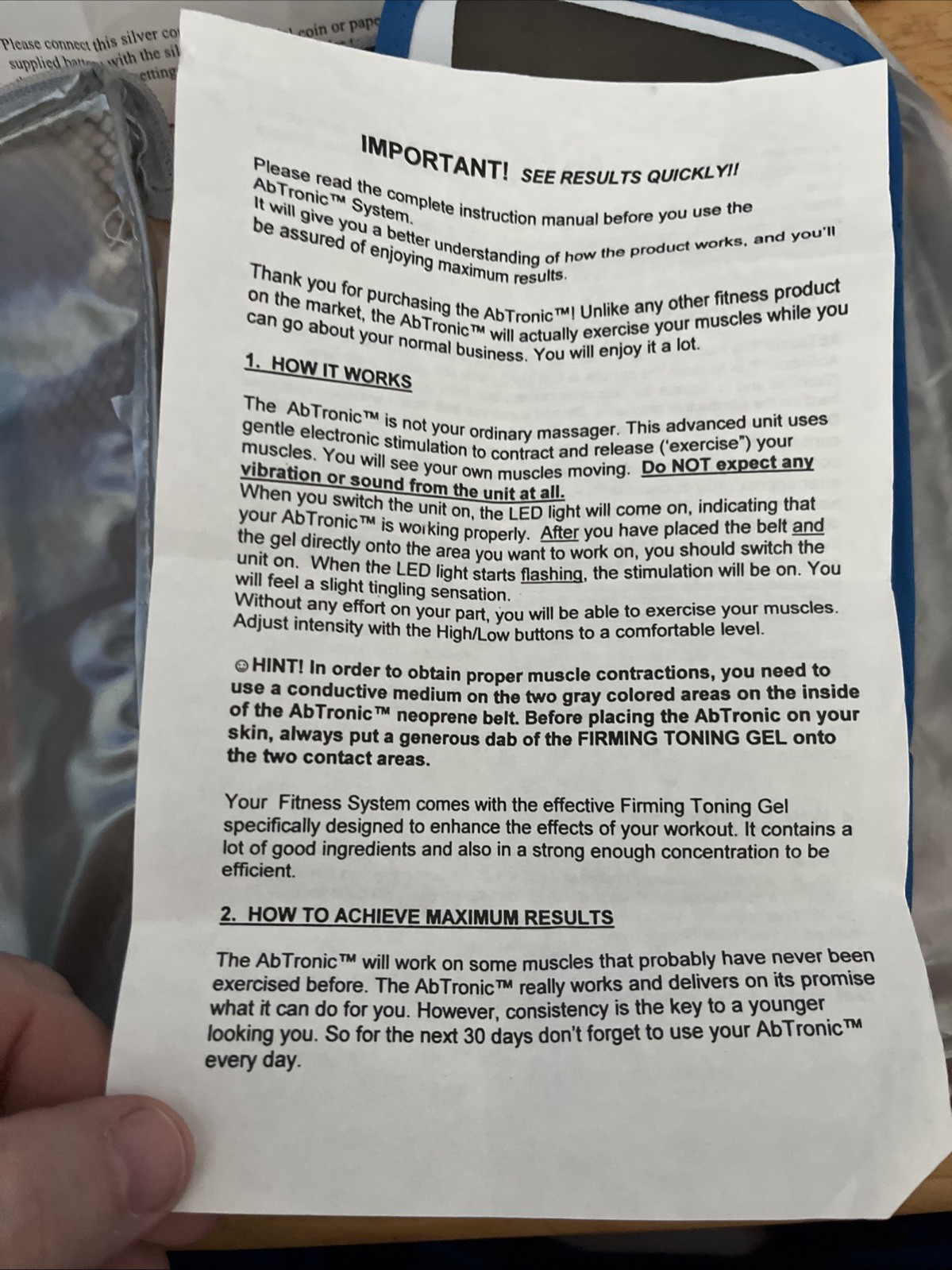 Abtronic Electronic Stimulator /Rehabilitation Therapy