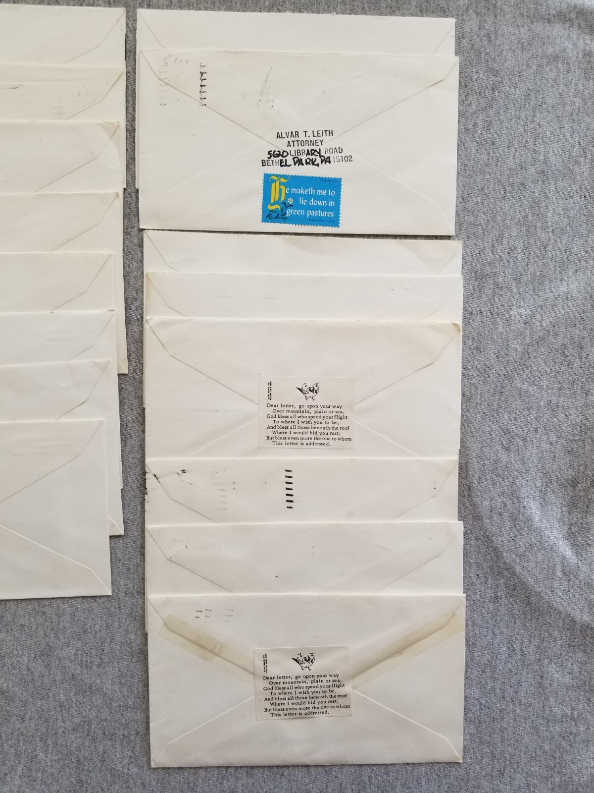 US Postal Stationary Covers Lot of 16 Used 1970s some with stamps