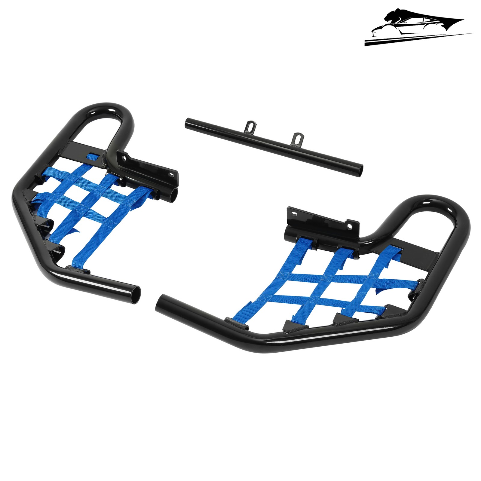 For Yamaha Raptor 660 YFM660R 2001-2005 02 Left&Right Nerf Bars Peg Heel Guards
