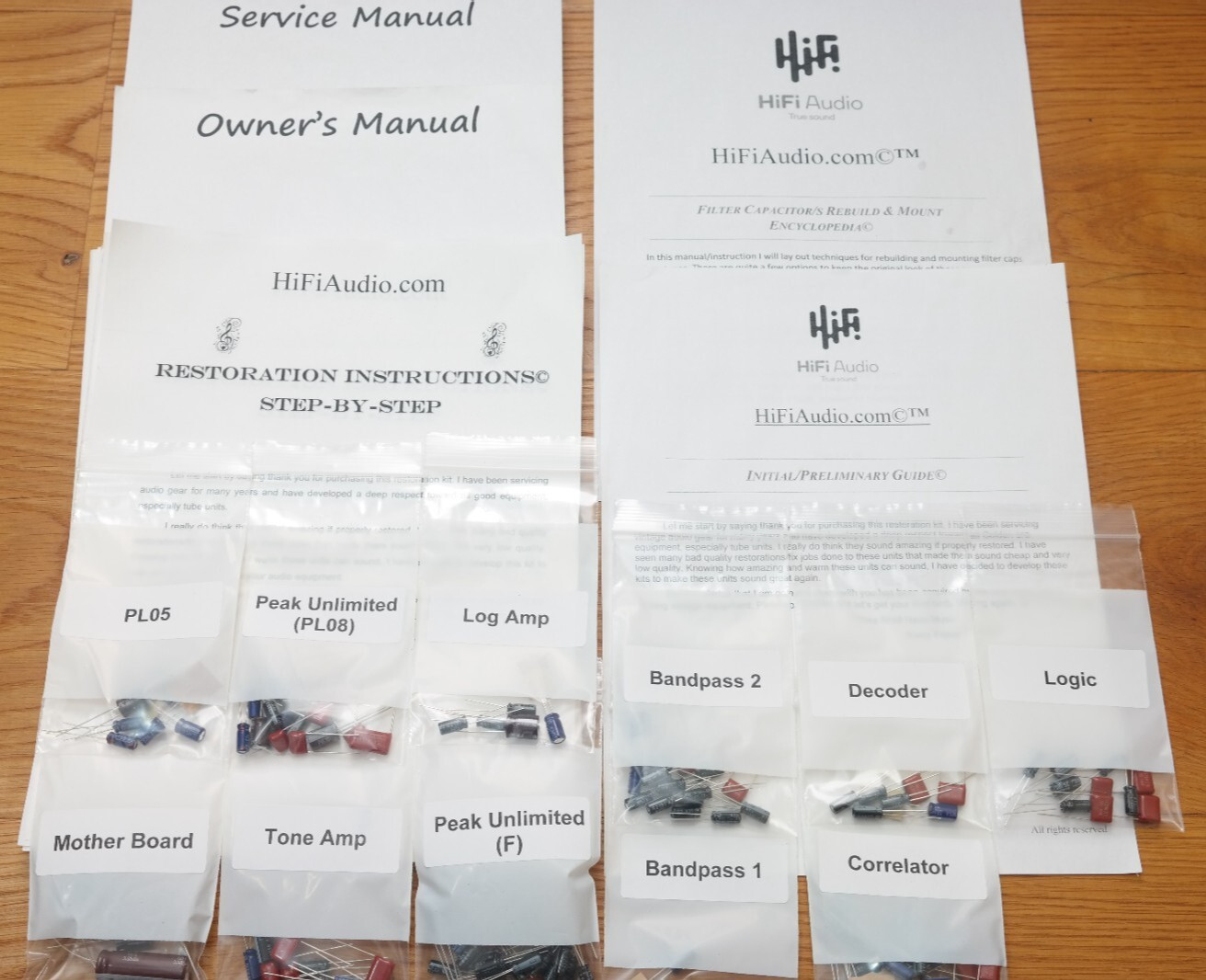 Phase Linear 4000 preamp rebuild restoration recap capacitor upgrade kit