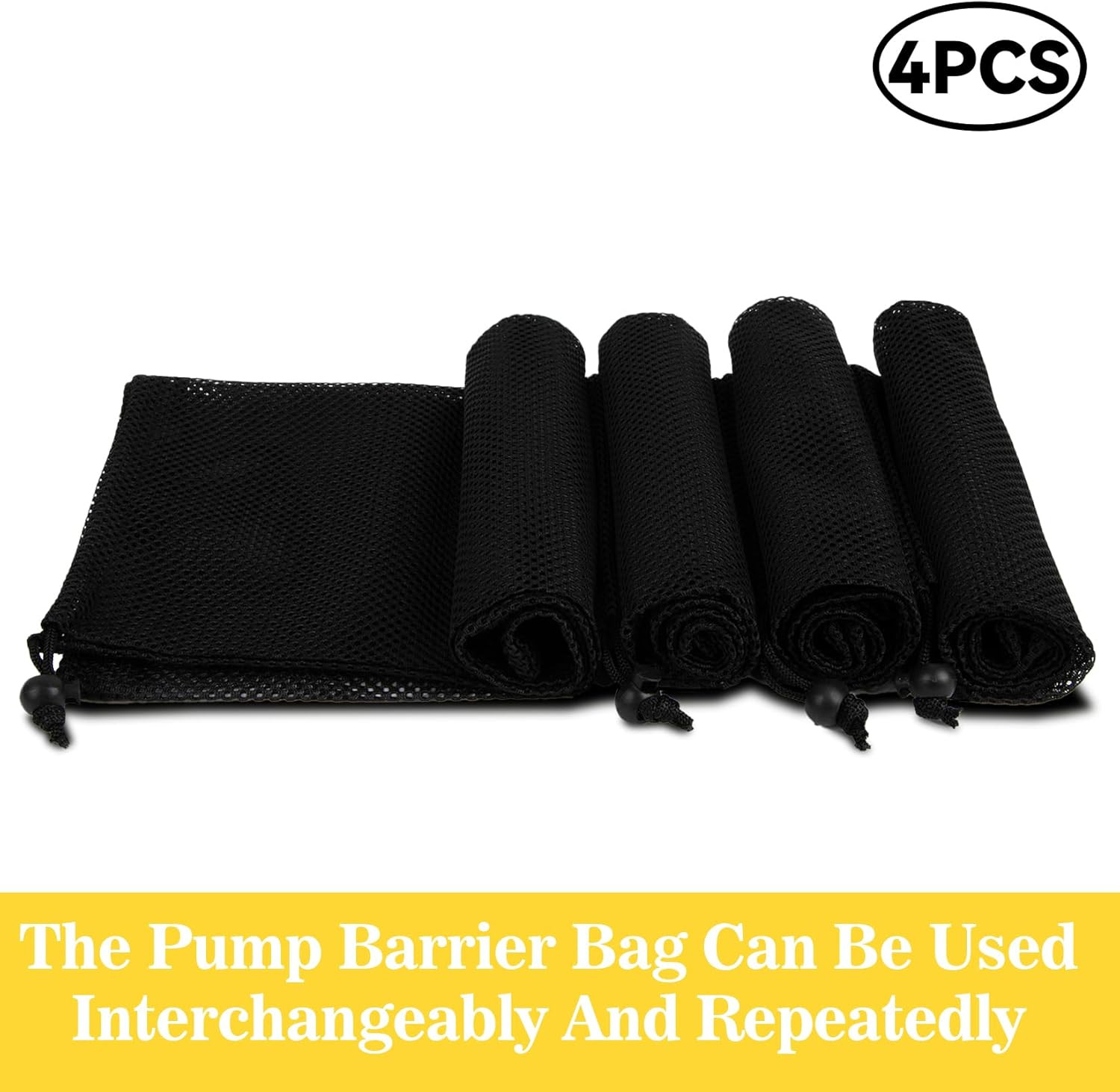 4PCS Pump Filter Mesh Bag – 17x17 in Pond Pump Barrier Bag for Pool, Aquarium