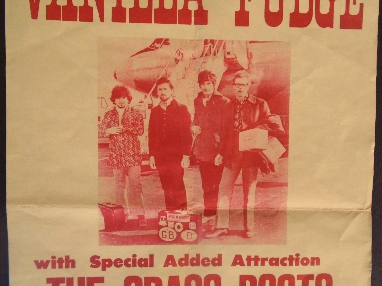 ORIGINAL HANDBILL-VANILLA FUDGE/GRASS ROOTS-BORDWALK BANDSHELL-DAYTONA BEACH-68