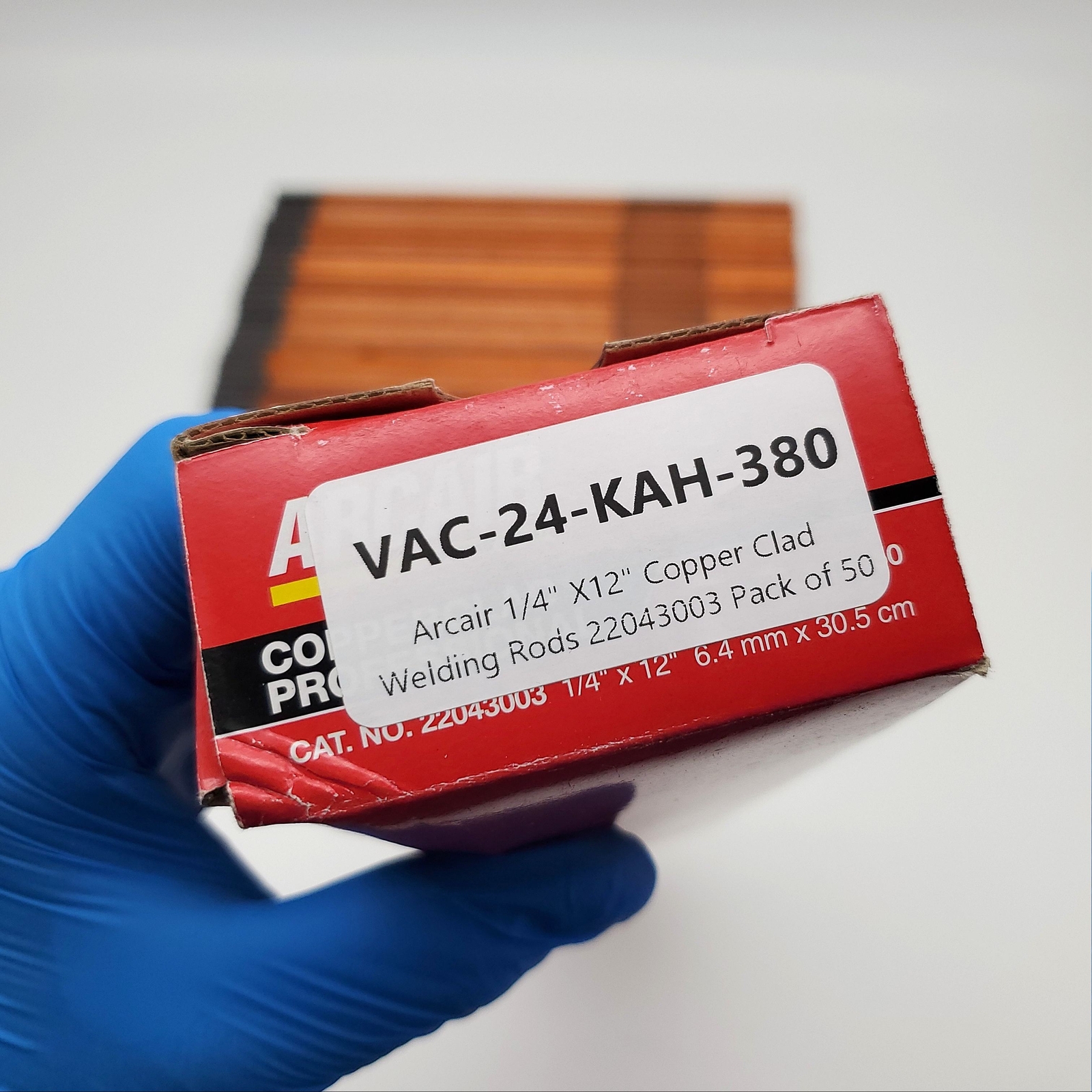 Arcair 1/4" X12" Copper Clad Gouging Rods TIG Welders 22043003 Pack of 50