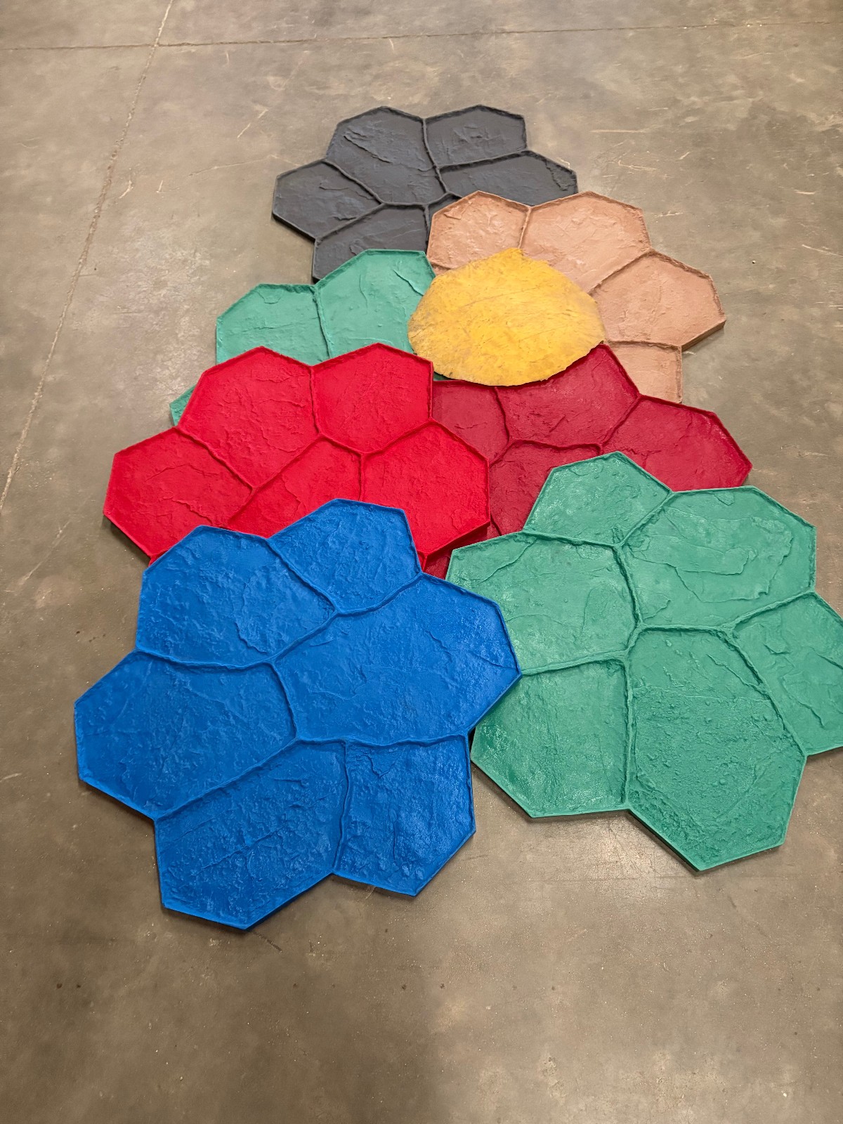 New Random Stone | 8pc. Decorative Concrete Stamp Set by Walttools Seconds