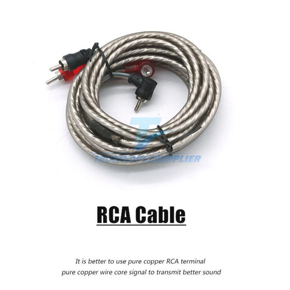 2300W 4 Gauge Car Audio Cable Kit Amplifier Install Amp RCA Subwoofer Sub Wiring