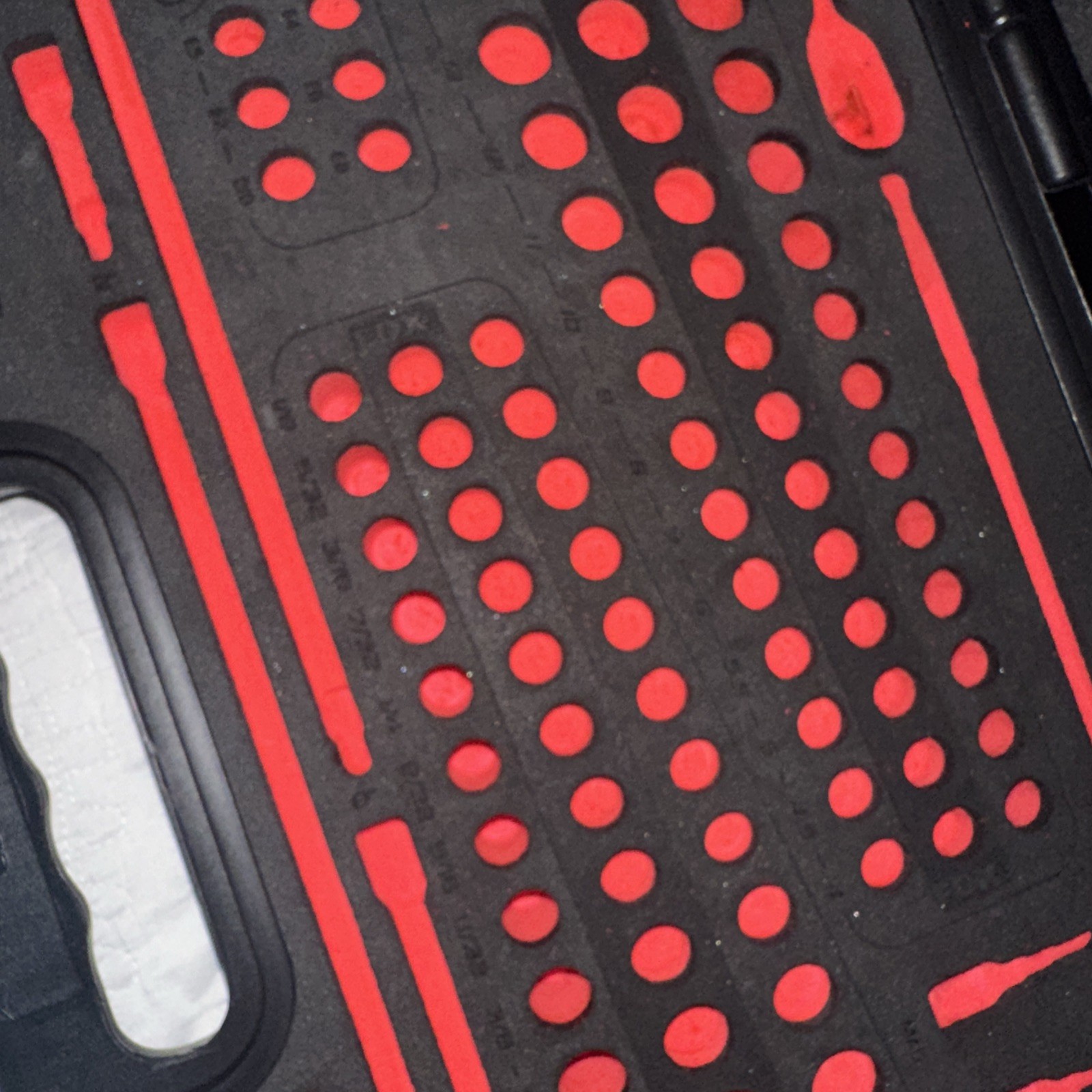 Snap-on Tools 1/4” Dr Metric SAE FDX Ratchet Storage CASE ONLY 1100TMPBFR