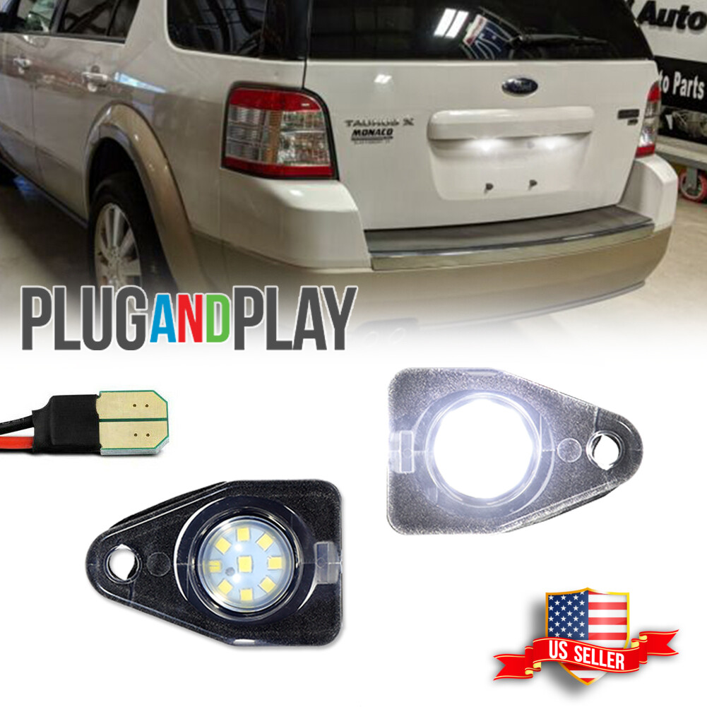 For Ford Expedition Freestar Taurus Navigator [FULL LED]License Plate Light Pair