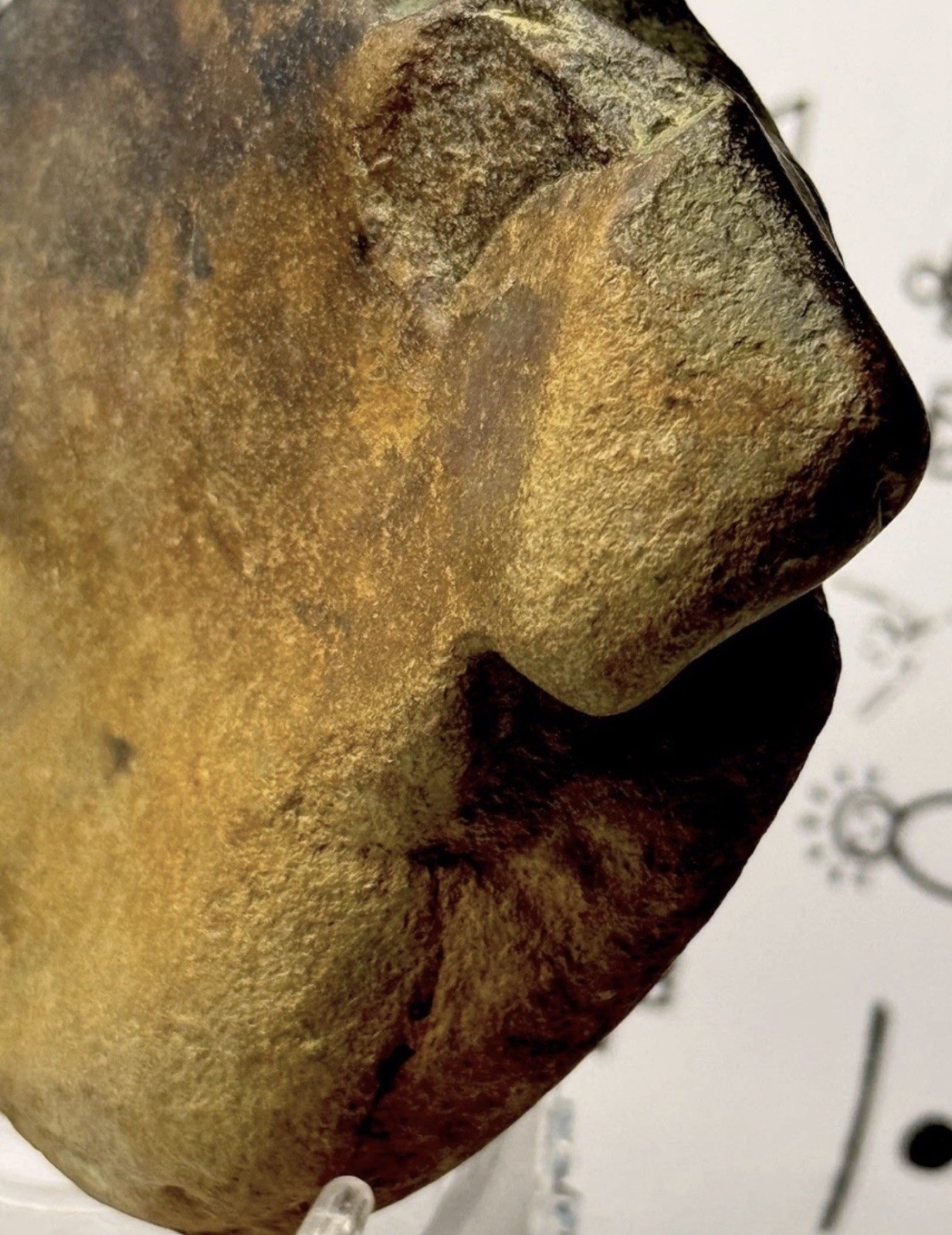 Native American Indian Authentic Artifact Stone Carved Effigy, 1 lb 3 oz • VA