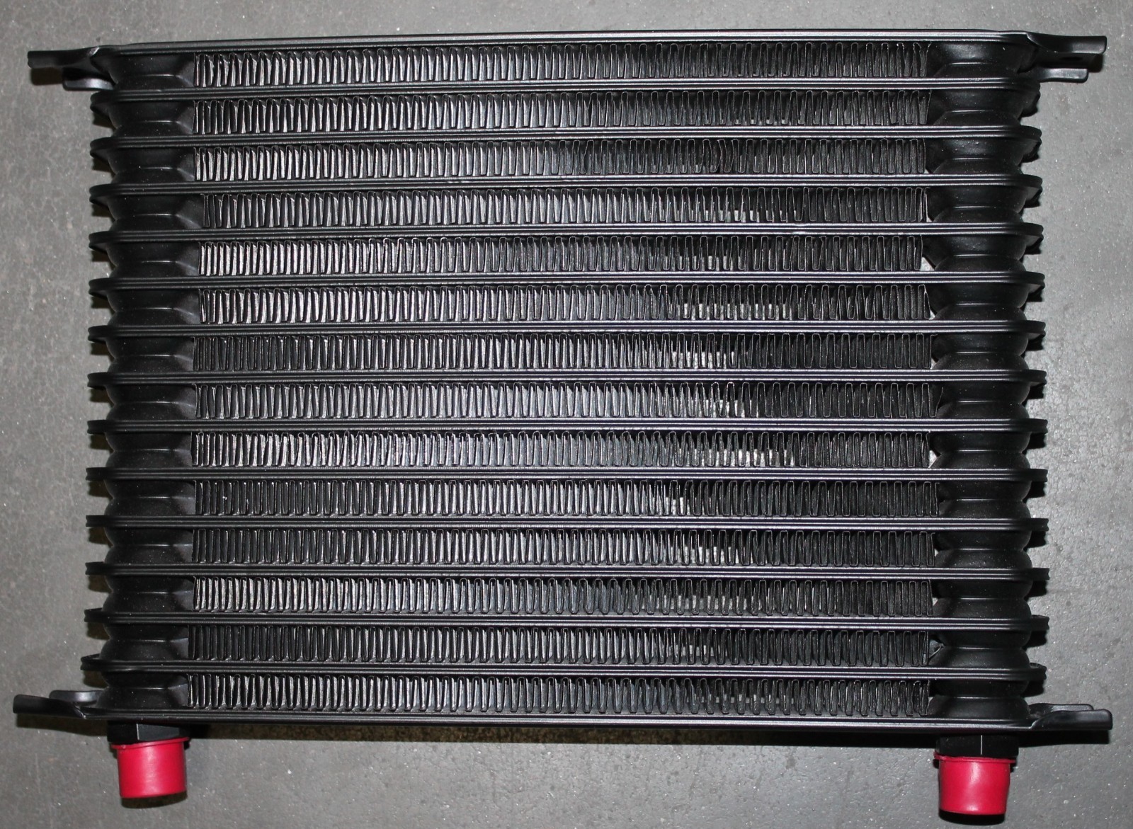 BLEM - 15 Row Stacked Plate HD Transmission Cooler w/ 8AN Fittings by BluePrint