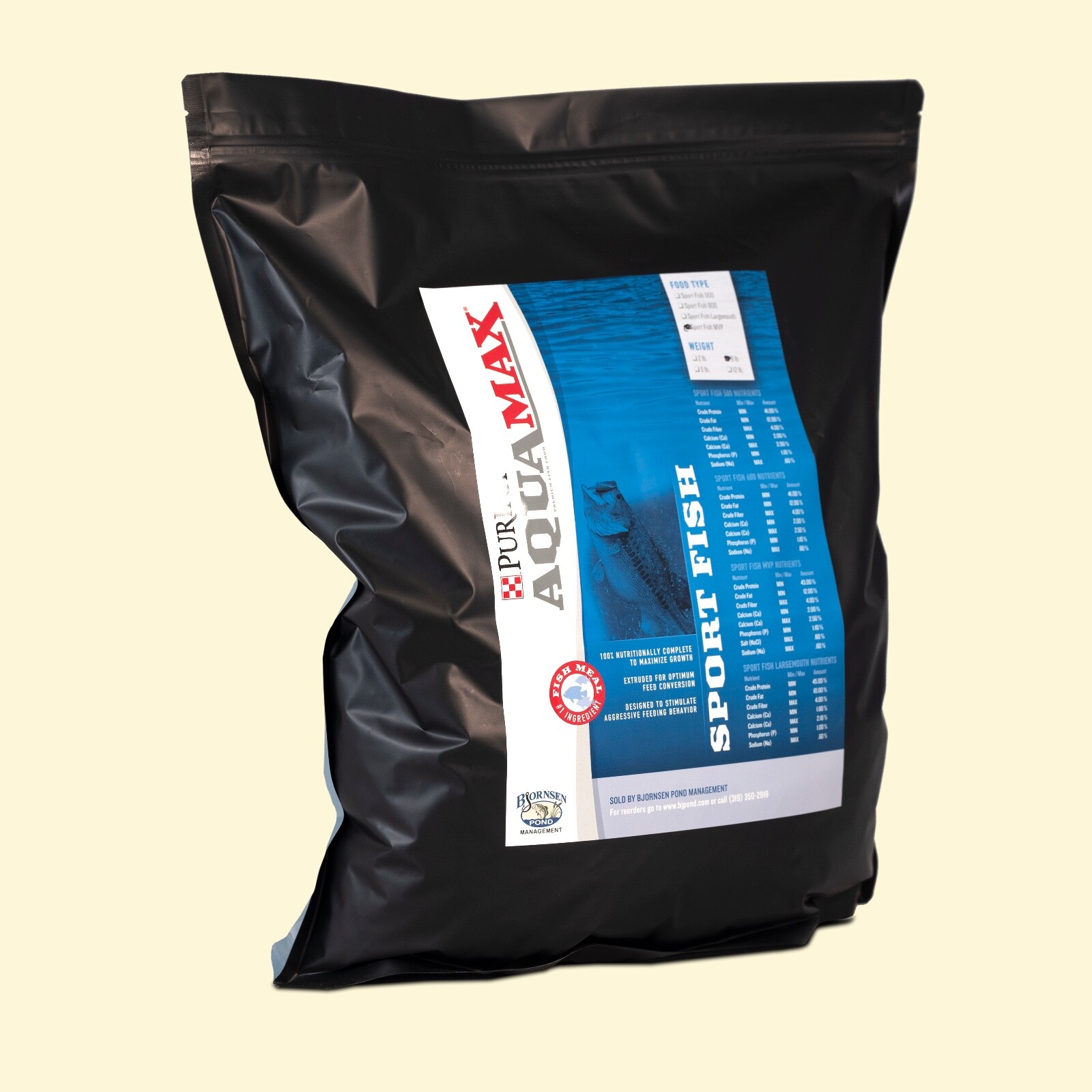 Purina Aquamax Sport Fish MVP Fish Food - 8 lb -- Bjornsen Pond Management