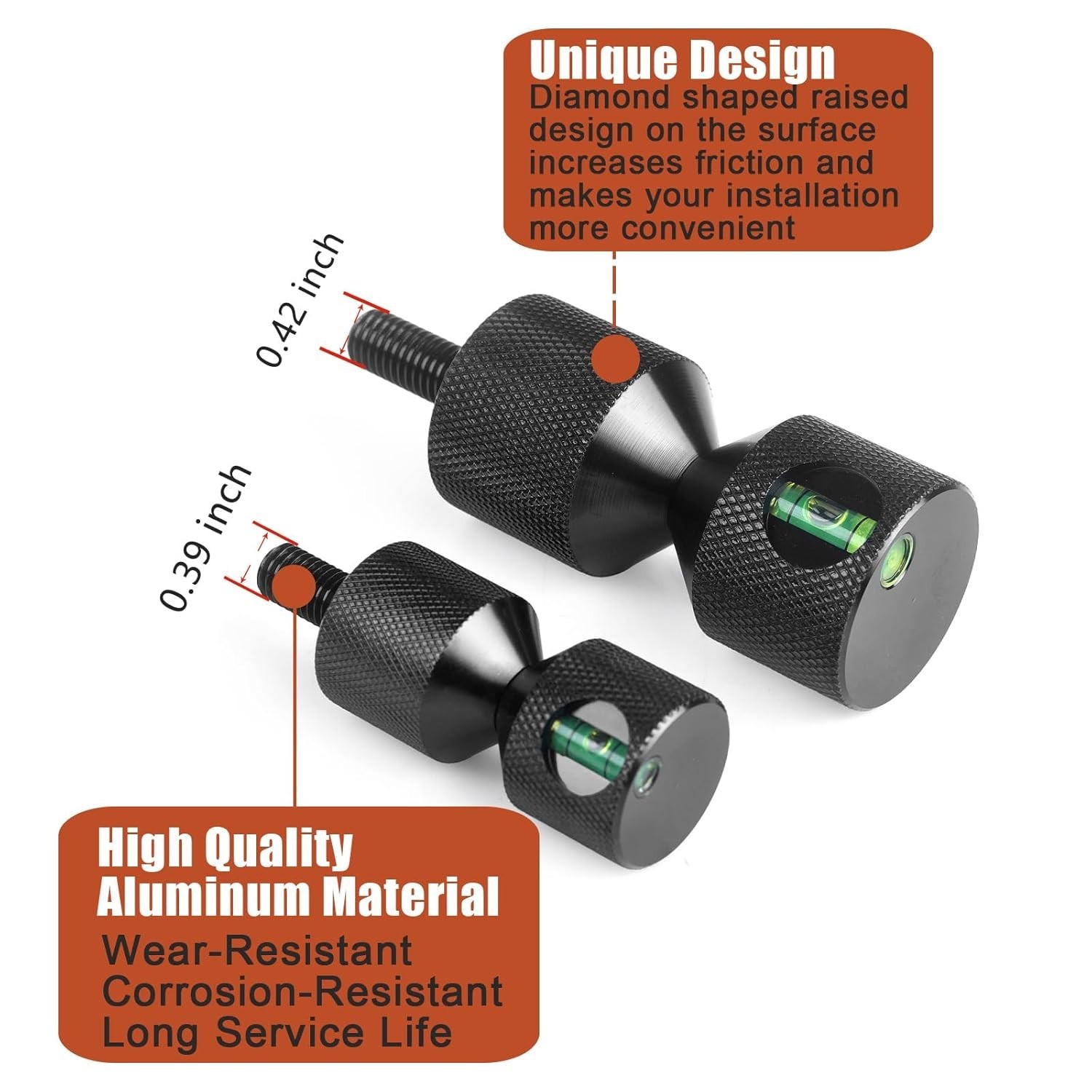 Flange Two Hole Pin 1-1/8'' 1-5/8'' Detachable Flange Double Hole Pin with level