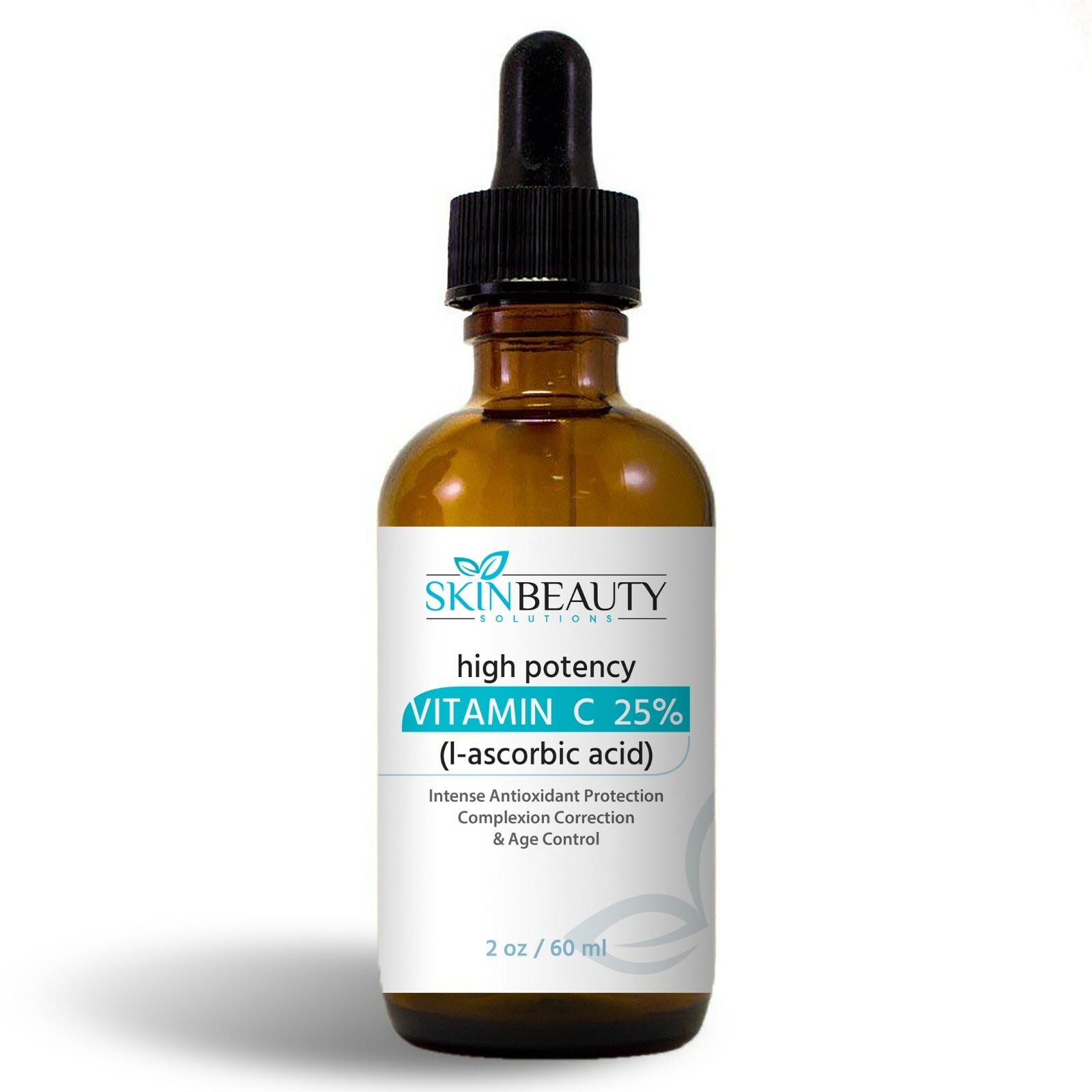 Pure VITAMIN-C Skin Serum 15% 25% High Potency-L-ASCORBIC ACID+ HYALURONIC