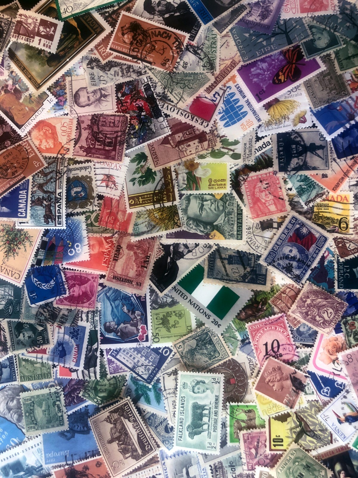 KILOWARE Stamps Off Paper Premium Worldwide Unchecked 1oz Mixture FREE SHIPPING