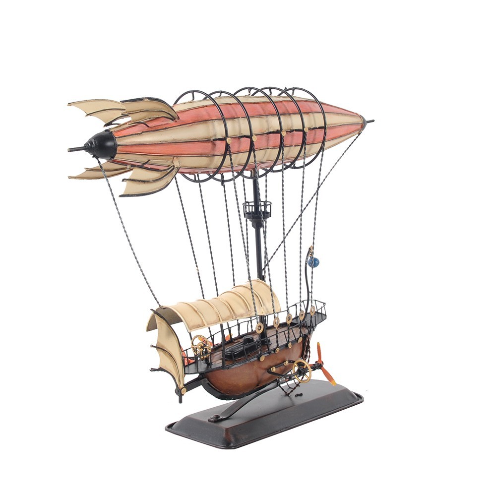Steampunk Airship Model 14" Handmade Fully Assembled High Quality Home Decor