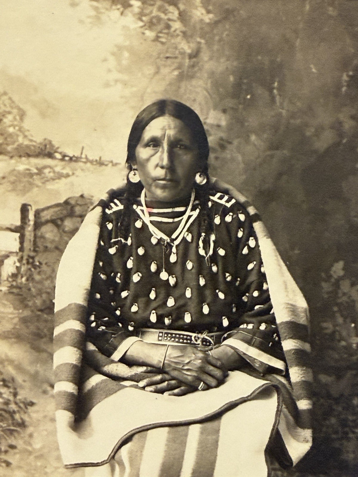 Vintage Native American Indian Photograph of A Woman; 1880's - 1900's