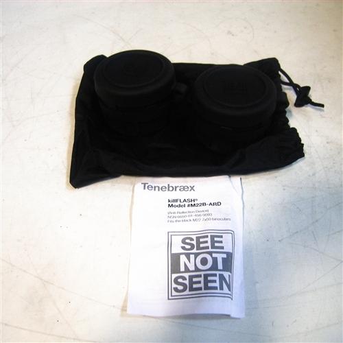 NEW USGI Tenebraex M22B-ARD Kill Flash Pair (2pc) w/Carry Bag for M22 7x50 Binos